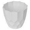 Flower Pot | Flower Planter Pots for Indoor | Flower Pots for Outdoor | Pot for Garden & Balcony Flowering | Flower Plants Pot | Barfi Flower Pot | 6 Inch | White