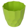 Flower Pot | Flower Planter Pots for Indoor | Flower Pots for Outdoor | Pot for Garden &amp; Balcony Flowering | Flower Plants Pot | Barfi Flower Pot | 6 Inch | Green