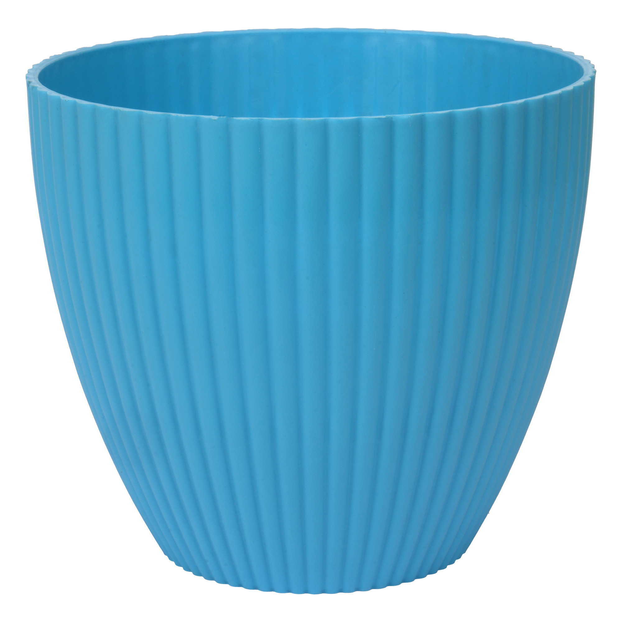 Kuber Industries Flower Pot | Flower Planter Pots for Indoor | Flower Pots for Outdoor | Pot for Garden & Balcony Flowering | Flower Plants Pot | Mega Flower Pot | 6 Inch | Blue