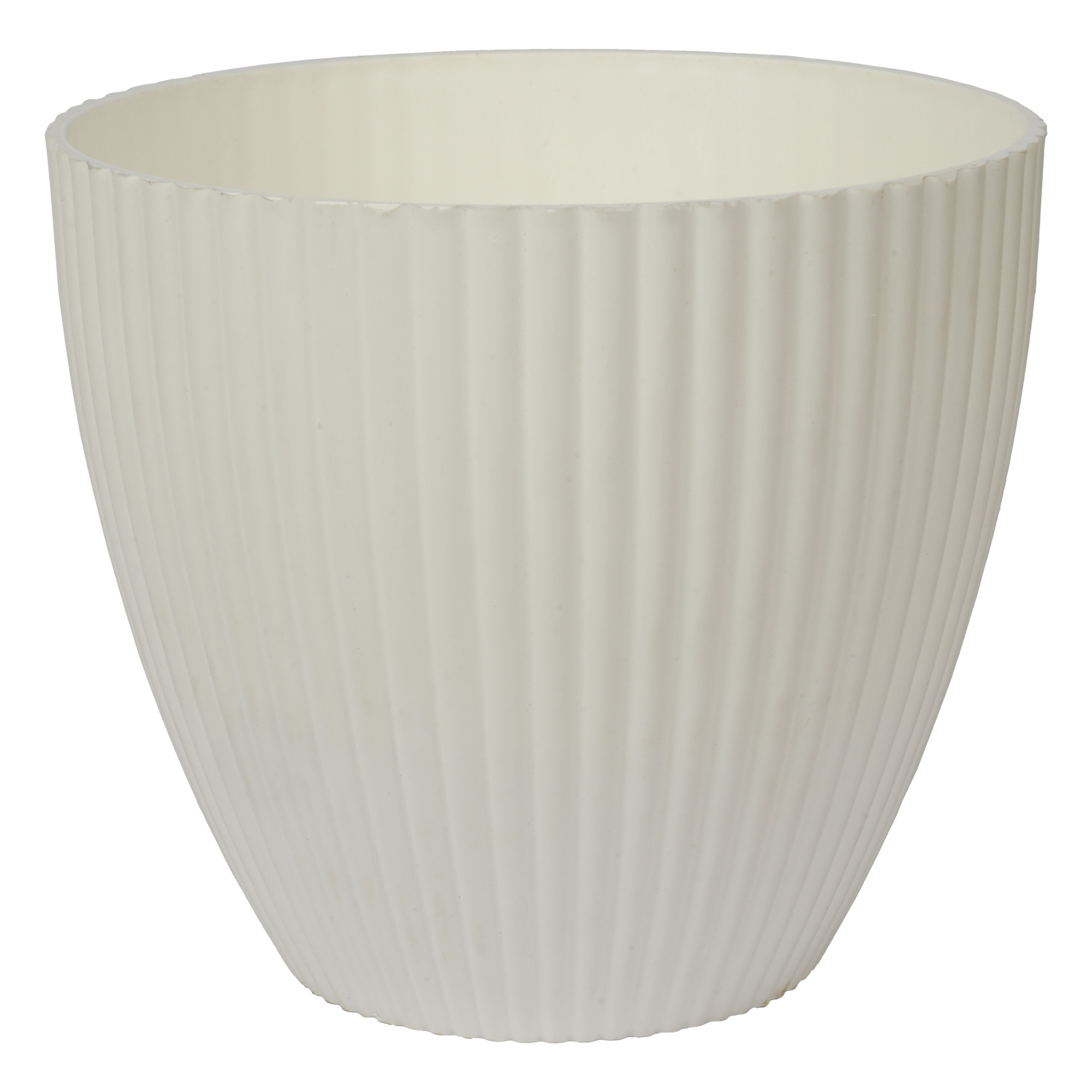 Kuber Industries Flower Pot | Flower Planter Pots for Indoor | Flower Pots for Outdoor | Pot for Garden & Balcony Flowering | Flower Plants Pot | Mega Flower Pot | 6 Inch | White