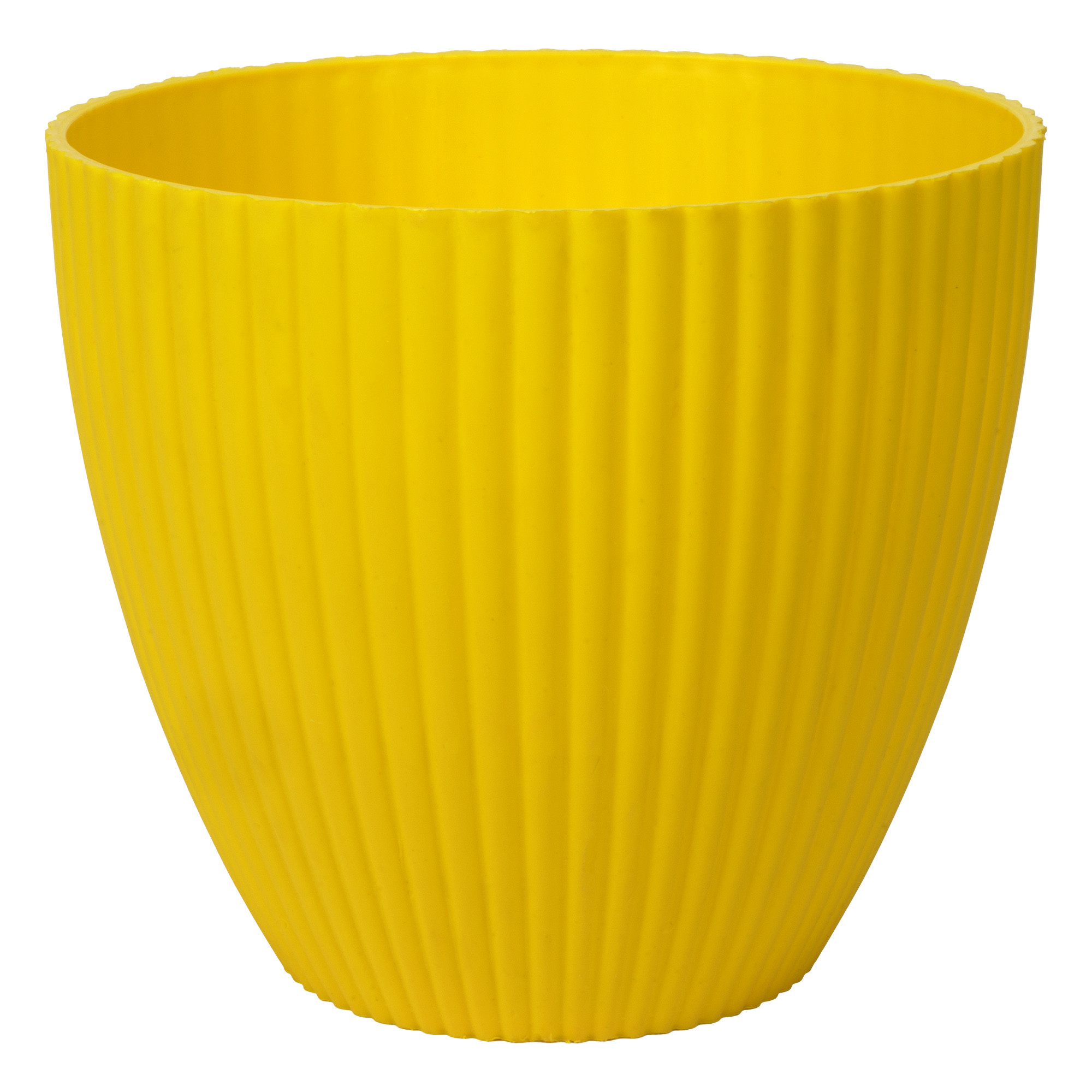 Kuber Industries Flower Pot | Flower Planter Pots for Indoor | Flower Pots for Outdoor | Pot for Garden & Balcony Flowering | Flower Plants Pot | Mega Flower Pot | 6 Inch | Yellow