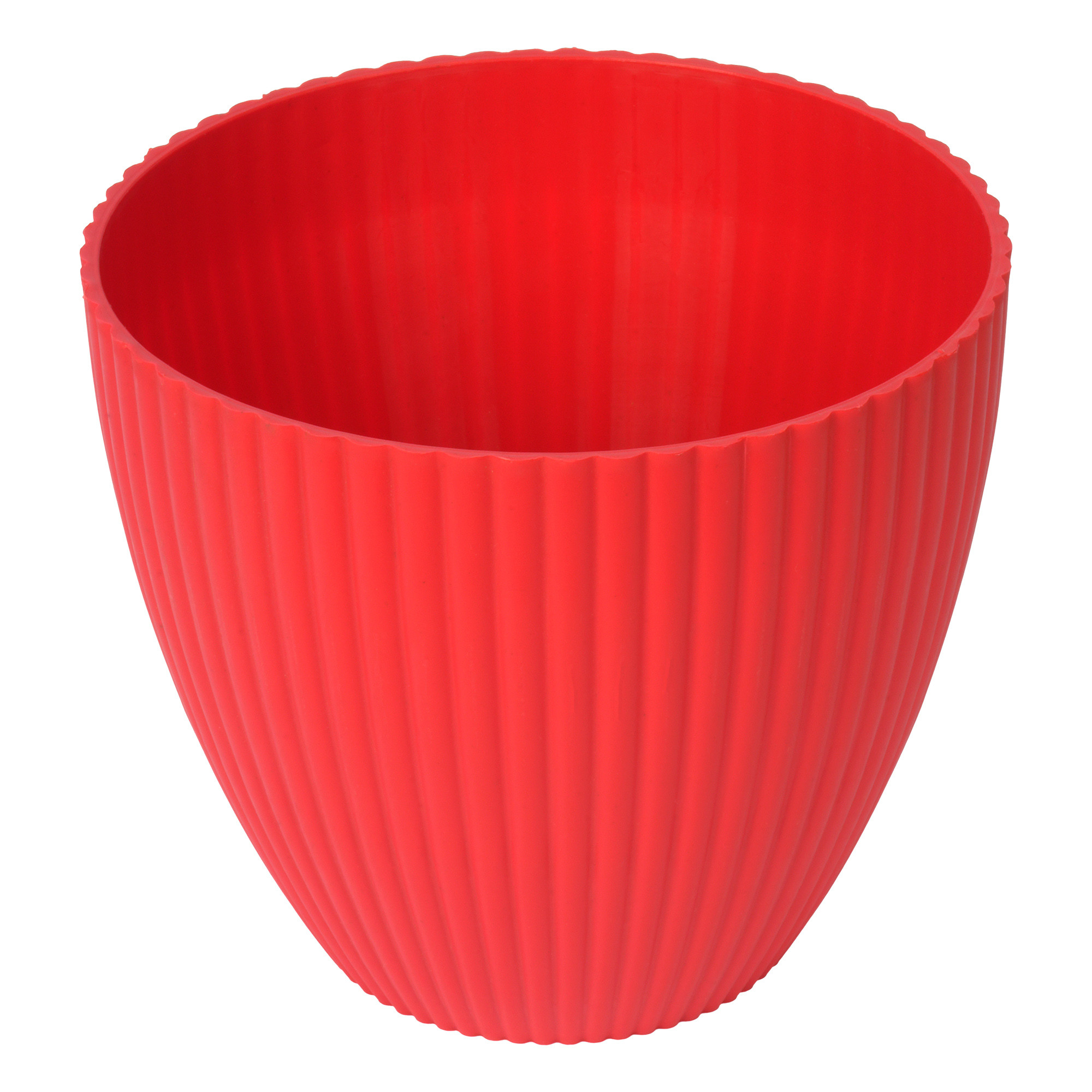 Kuber Industries Flower Pot | Flower Planter Pots for Indoor | Flower Pots for Outdoor | Pot for Garden & Balcony Flowering | Flower Plants Pot | Mega Flower Pot | 6 Inch | Red