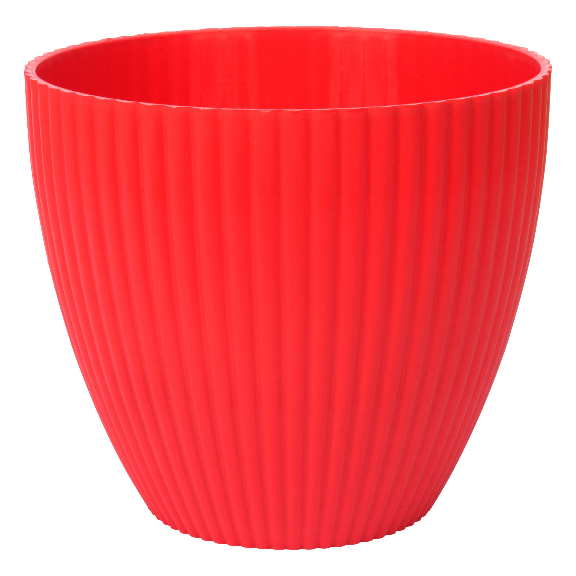 Kuber Industries Flower Pot | Flower Planter Pots for Indoor | Flower Pots for Outdoor | Pot for Garden & Balcony Flowering | Flower Plants Pot | Mega Flower Pot | 6 Inch | Red