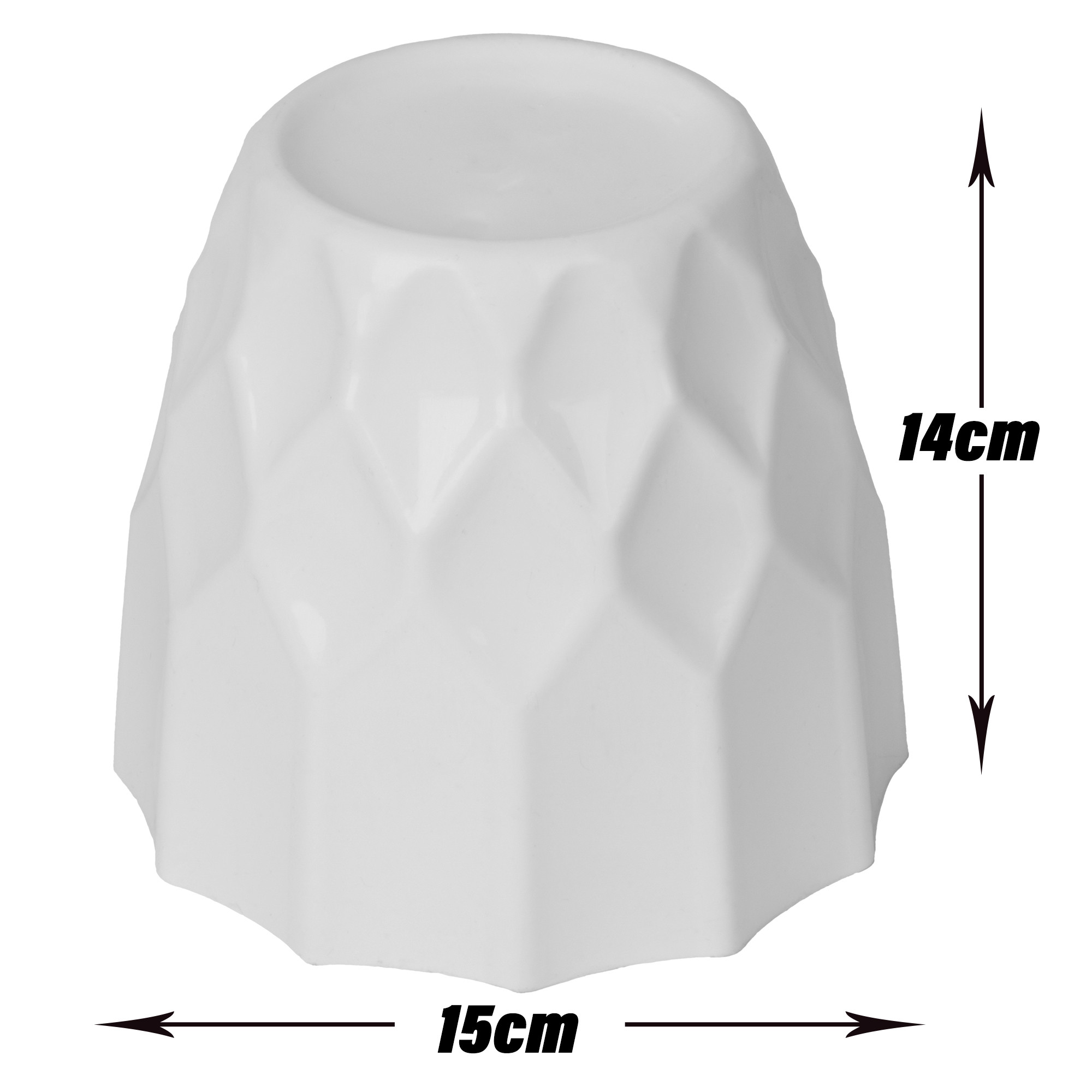 Kuber Industries Flower Pot | Flower Planter Pots for Indoor | Flower Pots for Outdoor | Pot for Garden & Balcony Flowering | Flower Plants Pot | Barfi Flower Pot | 6 Inch | Pack of 4 | Multi
