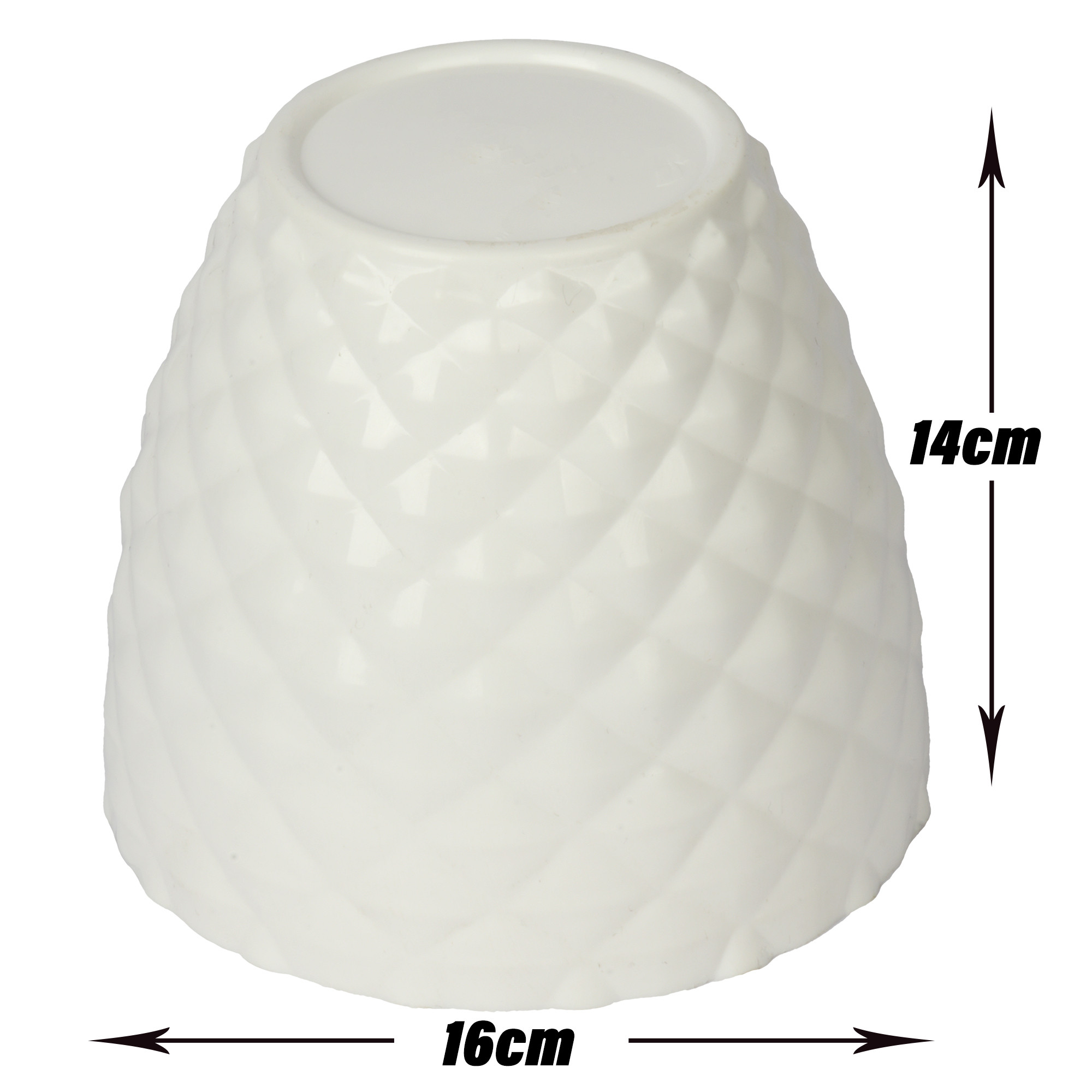 Kuber Industries Flower Pot | Flower Planter Pots for Indoor | Flower Pots for Outdoor | Pot for Garden & Balcony Flowering | Flower Plants Pot | Diamond Flower Pot | 6 Inch | Pack of 5 | Multi