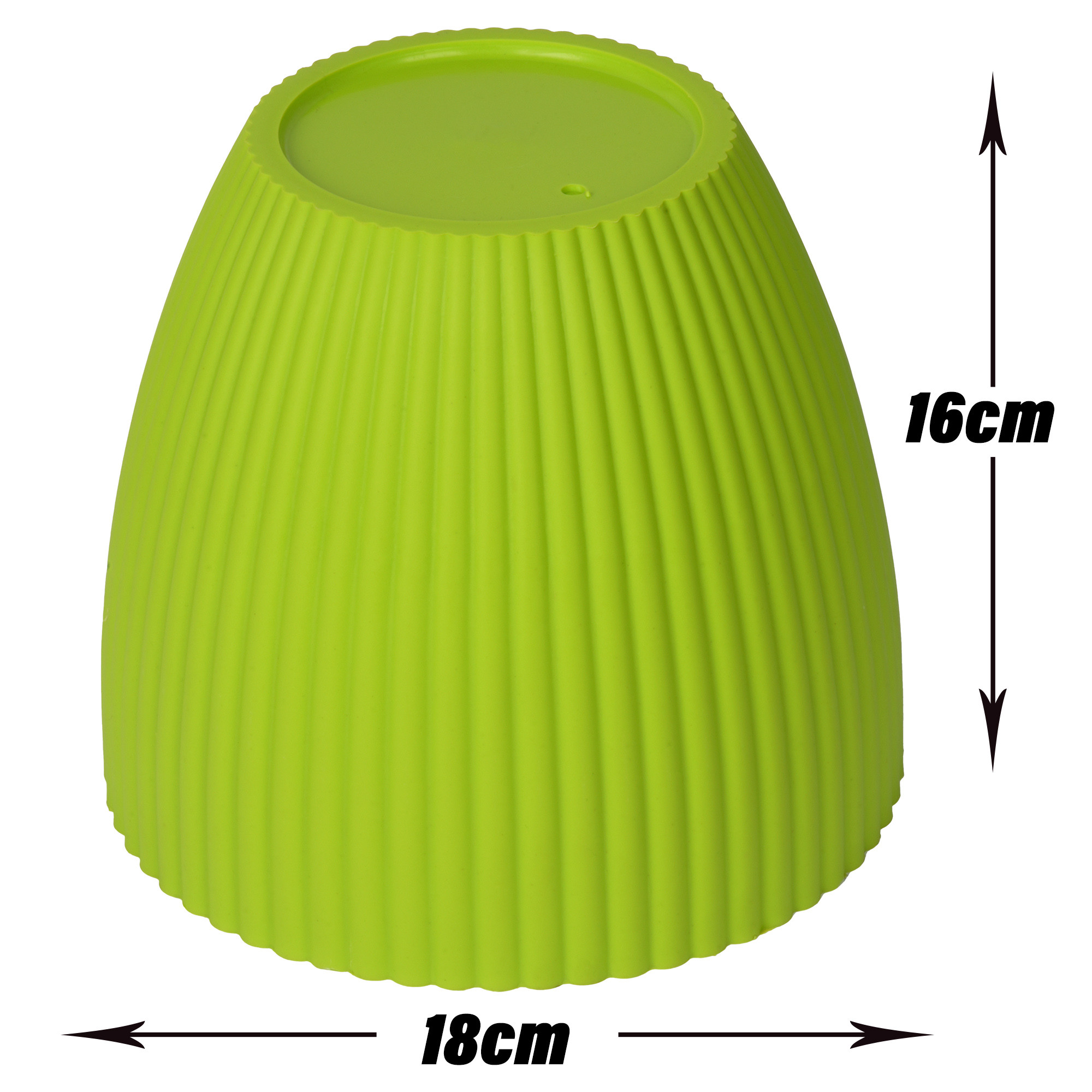 Kuber Industries Flower Pot | Flower Planter Pots for Indoor | Flower Pots for Outdoor | Pot for Garden & Balcony Flowering | Flower Plants Pot | Mega Flower Pot | 6 Inch |Green