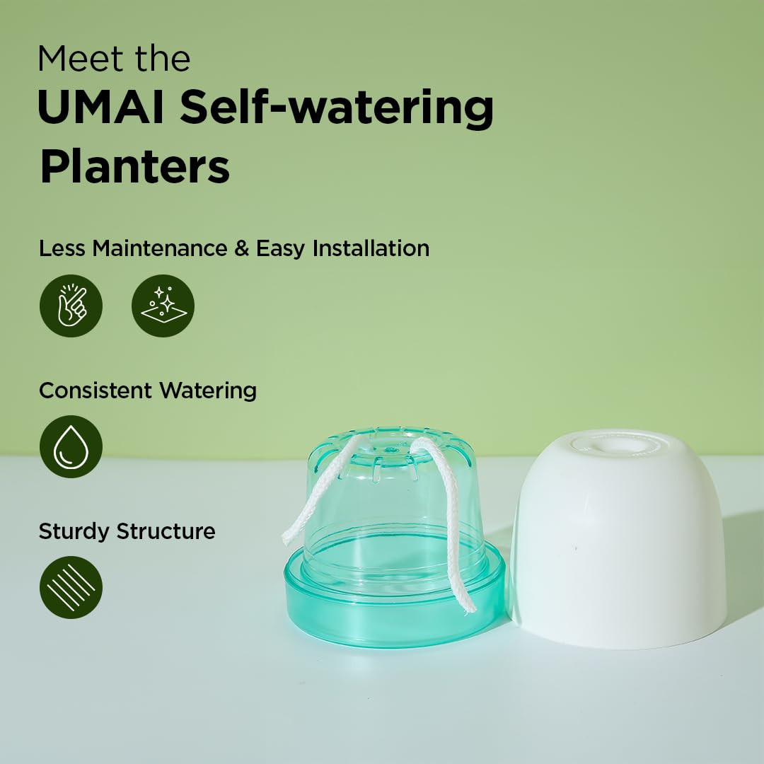 Kuber Industries Flower Pot | Flower Planter Pots for Indoor | Flower Pots for Outdoor | Pot for Garden & Balcony Flowering | Self Watering Flower Pot | GHBIB4..| Pack of 4 | Multi