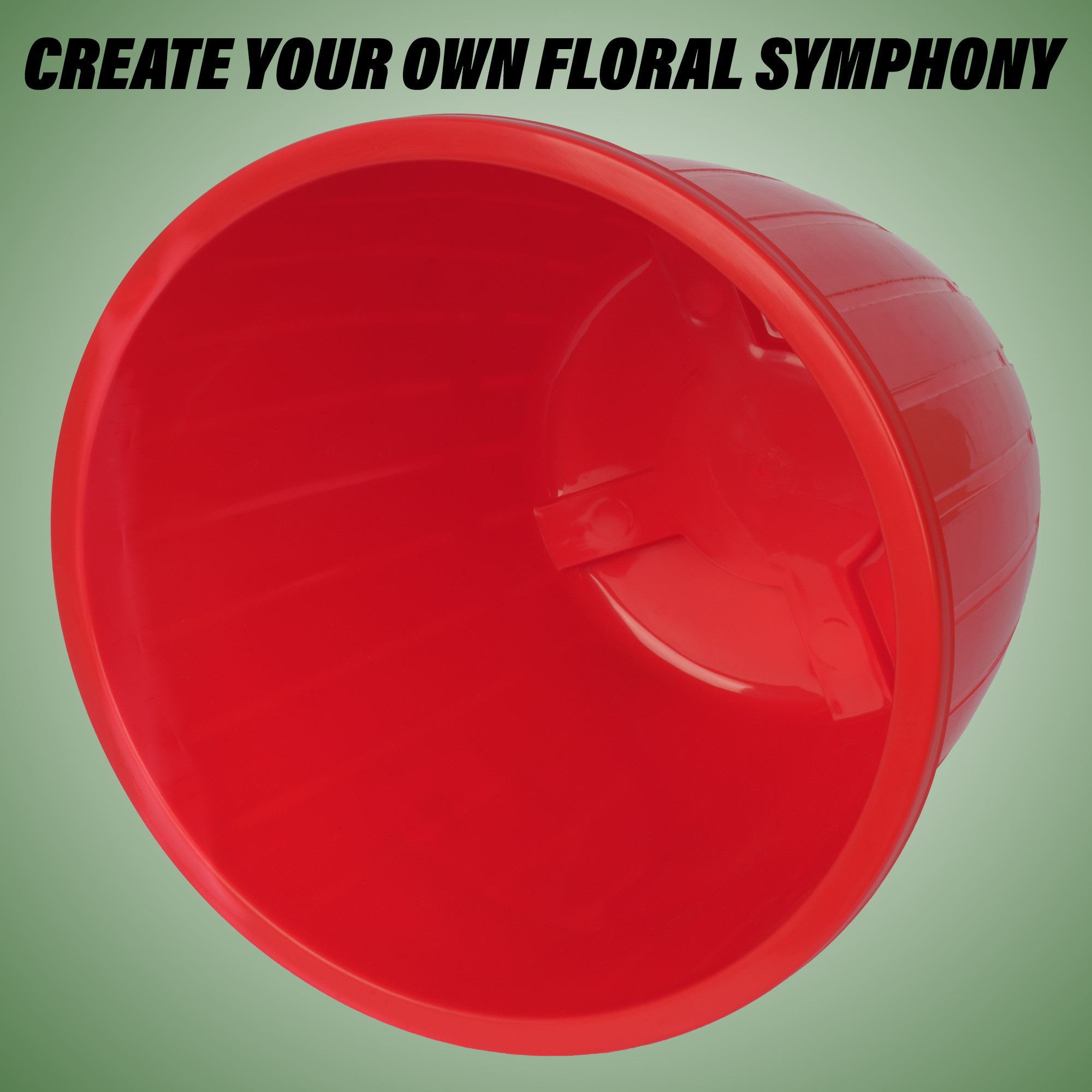 Kuber Industries Flower Pot  Flower Pots for Indoor  Outdoor  Plastic Pot for Gardening  Planter for Flower  Balcony Flower Pot with Drain Holes  Duro Flower Pot  6 Inch  Pack of 2  Red