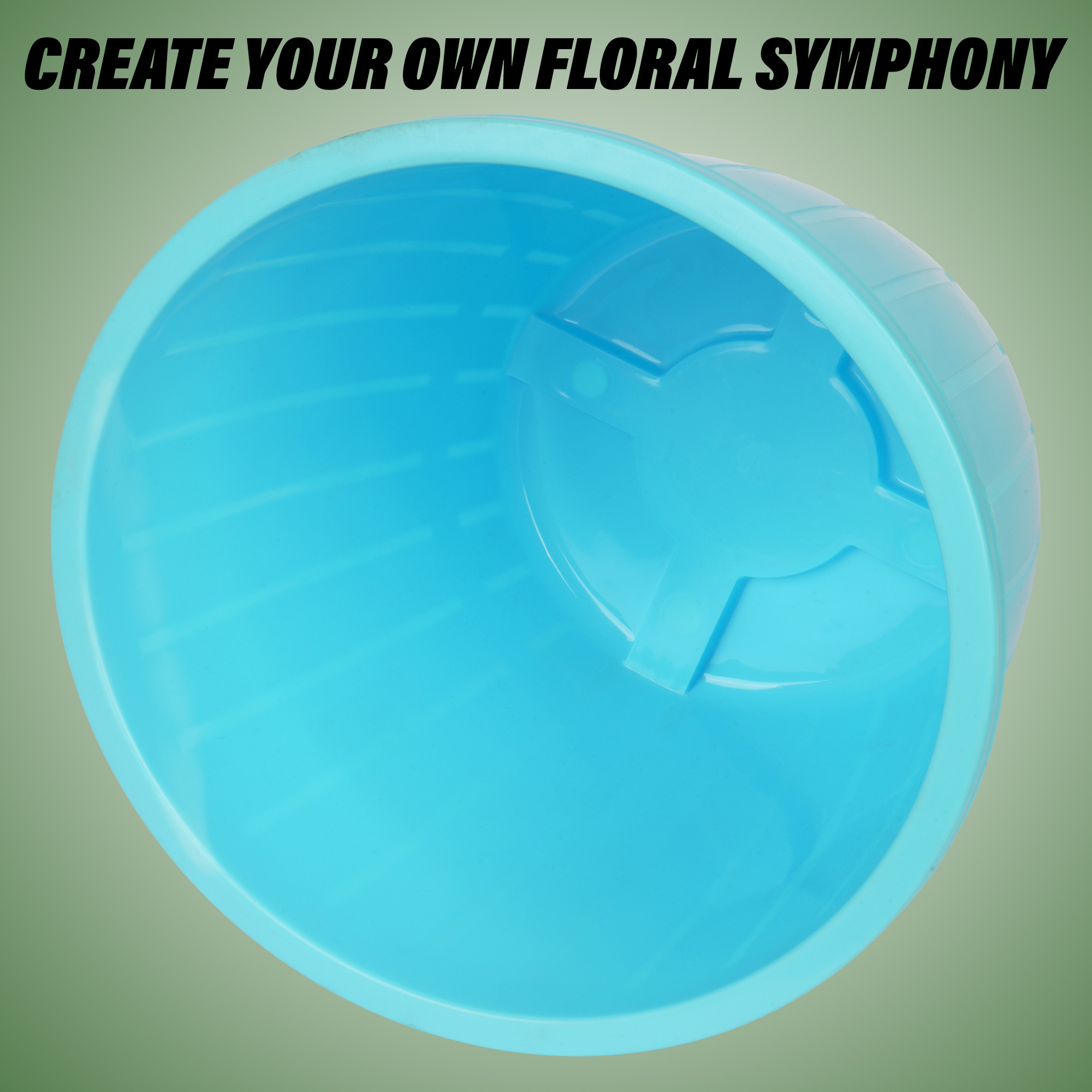 Kuber Industries Flower Pot  Flower Pots for Indoor  Outdoor  Plastic Pot for Gardening  Planter for Flower  Balcony Pots for Home Decor  Duro Flower Pot  8 Inch  Blue