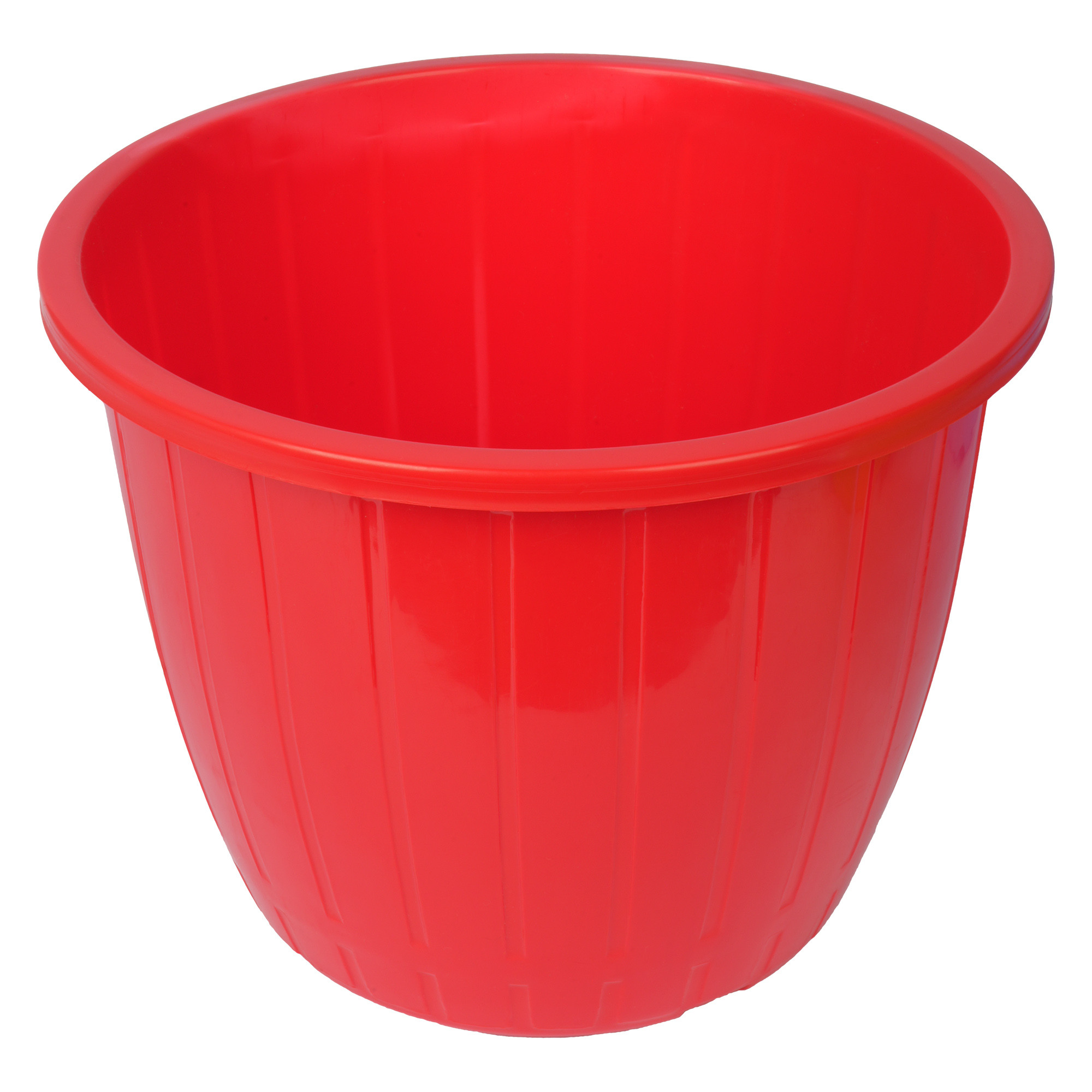 Kuber Industries Flower Pot | Flower Pots for Indoor & Outdoor | Plastic Pot for Gardening | Planter for Flower | Balcony Pots for Home Decor | Duro Flower Pot | 8 Inch | Pack of 2 | Multi