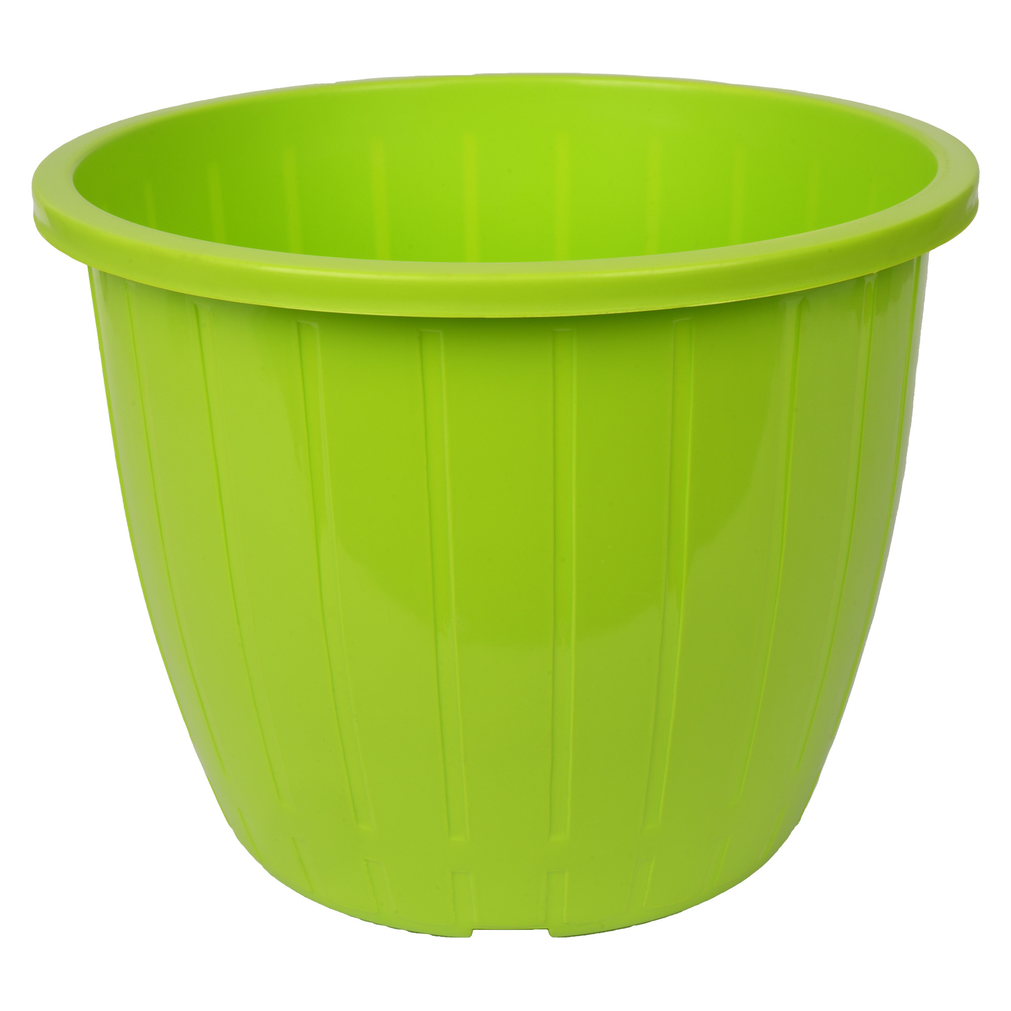 Kuber Industries Flower Pot | Flower Pots for Indoor & Outdoor | Plastic Pot for Gardening | Planter for Flower | Balcony Pots for Home Decor | Duro Flower Pot | 8 Inch | Pack of 3 | Multi
