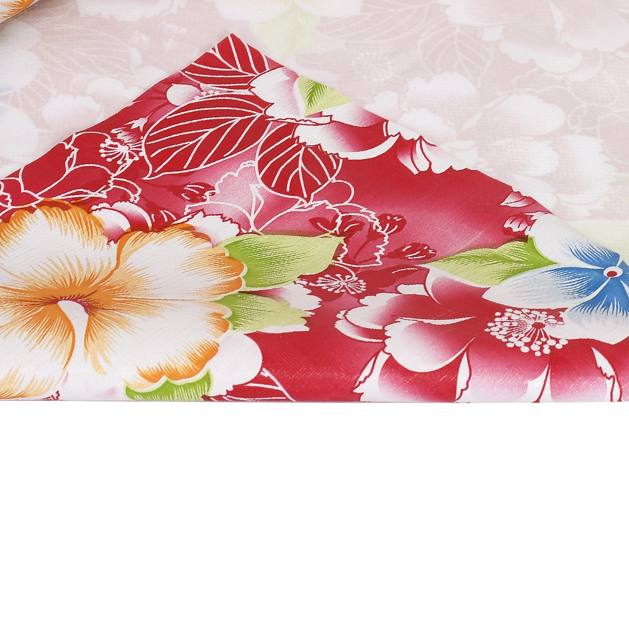 Kuber Industries Flower Print PVC Wardrobe Kitchen Drawer Cupboard Cabinet Shelf Mat, Shelf Liner 5 Mtr (Pink)