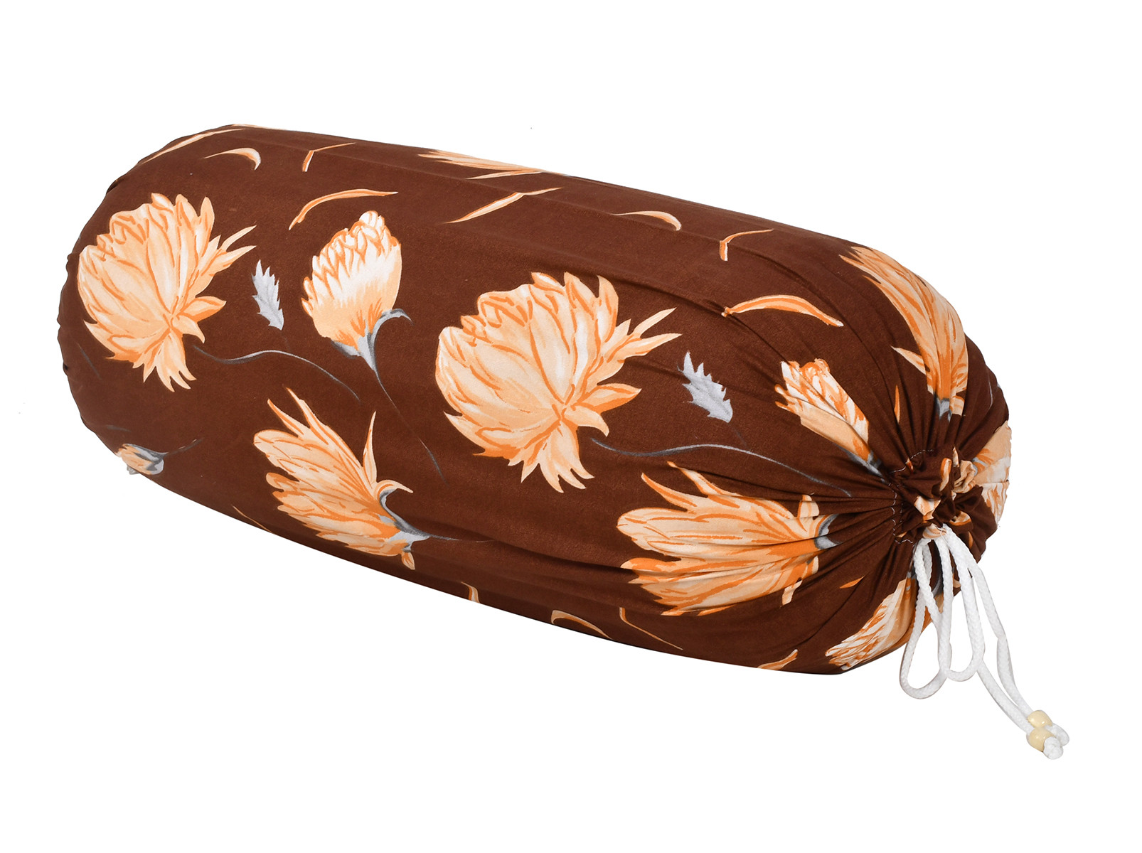 Kuber Industries Flower Printed Cotton Bolster Cover- 16