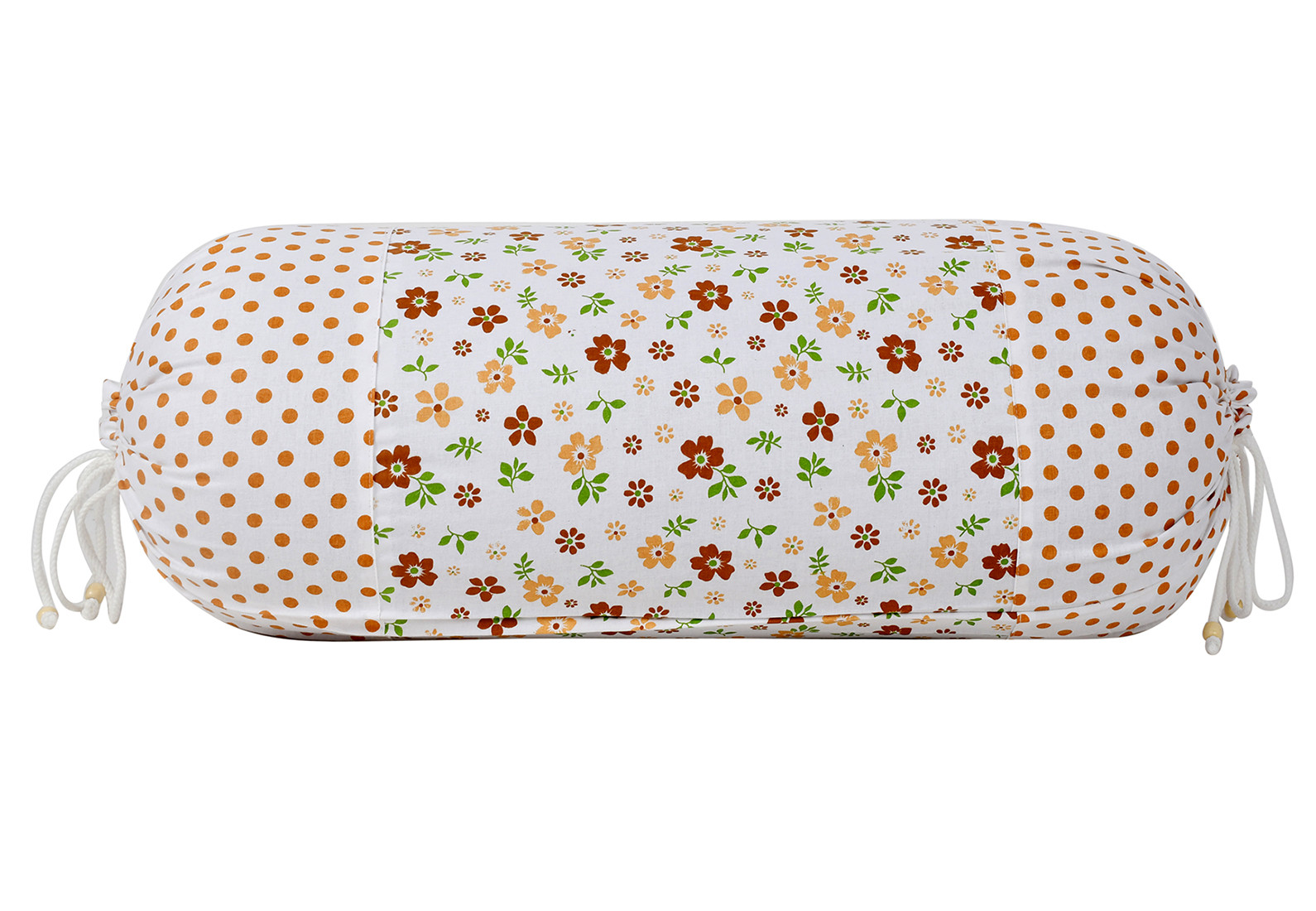 Kuber Industries Flower Printed Cotton Bolster Cover- 16