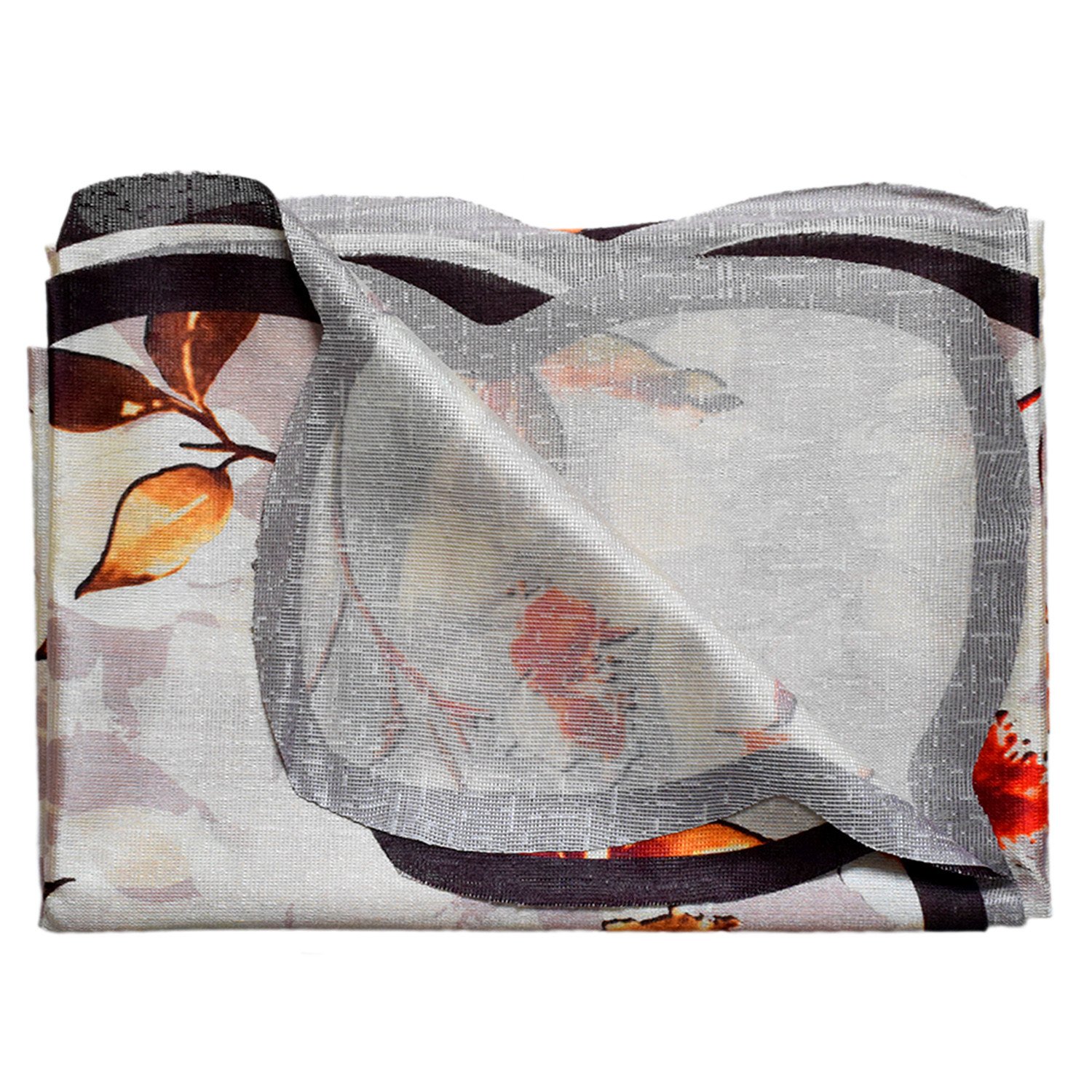 Kuber Industries Flower Printed Soft Cotton 6 Seater Dinning Table Cover- 60