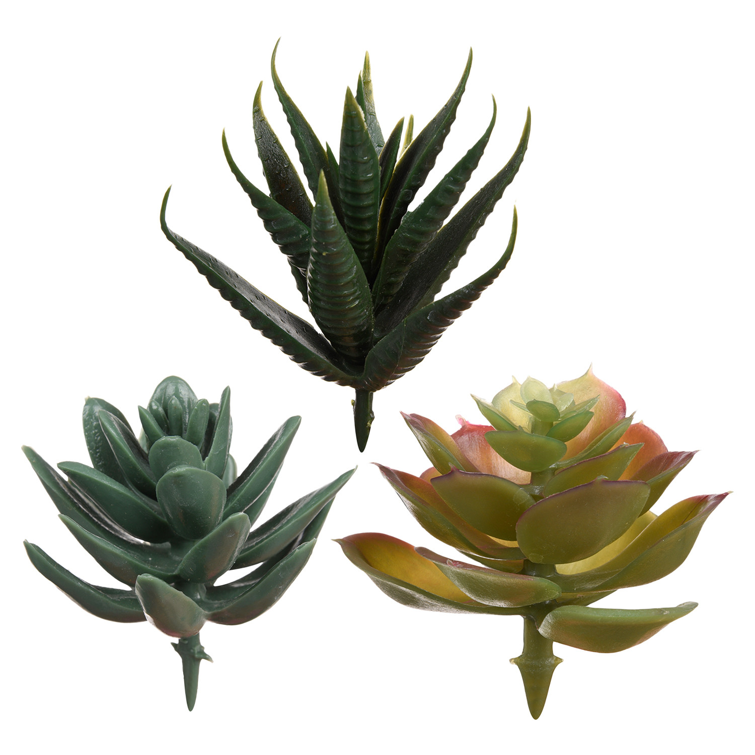 Kuber Industries Flowers Succulent Leaves | Artificial Succulent Leaves for office | Flower Succulent Leaves for Outdoor | Succulent Leaves for Home Décor | Green