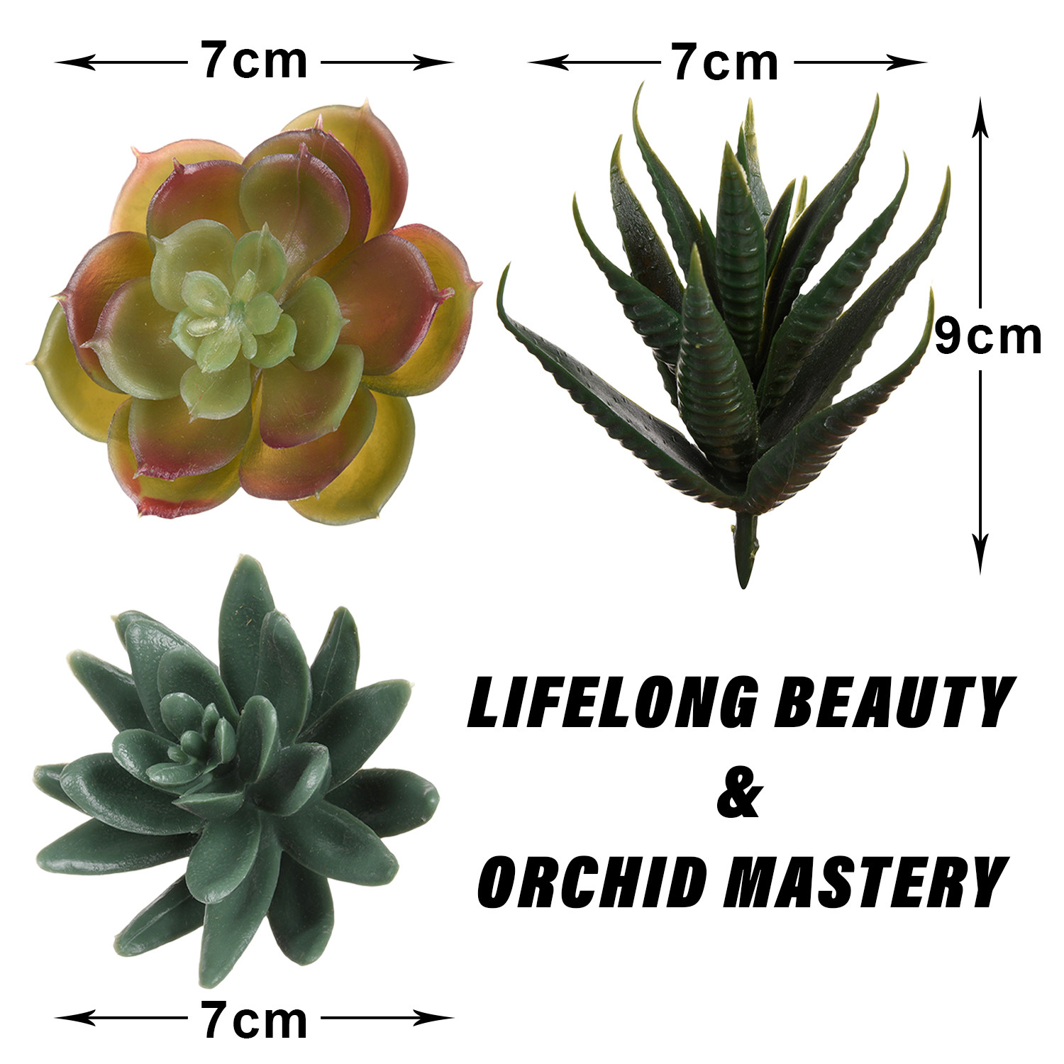 Kuber Industries Flowers Succulent Leaves | Artificial Succulent Leaves for office | Flower Succulent Leaves for Outdoor | Succulent Leaves for Home Décor | Green