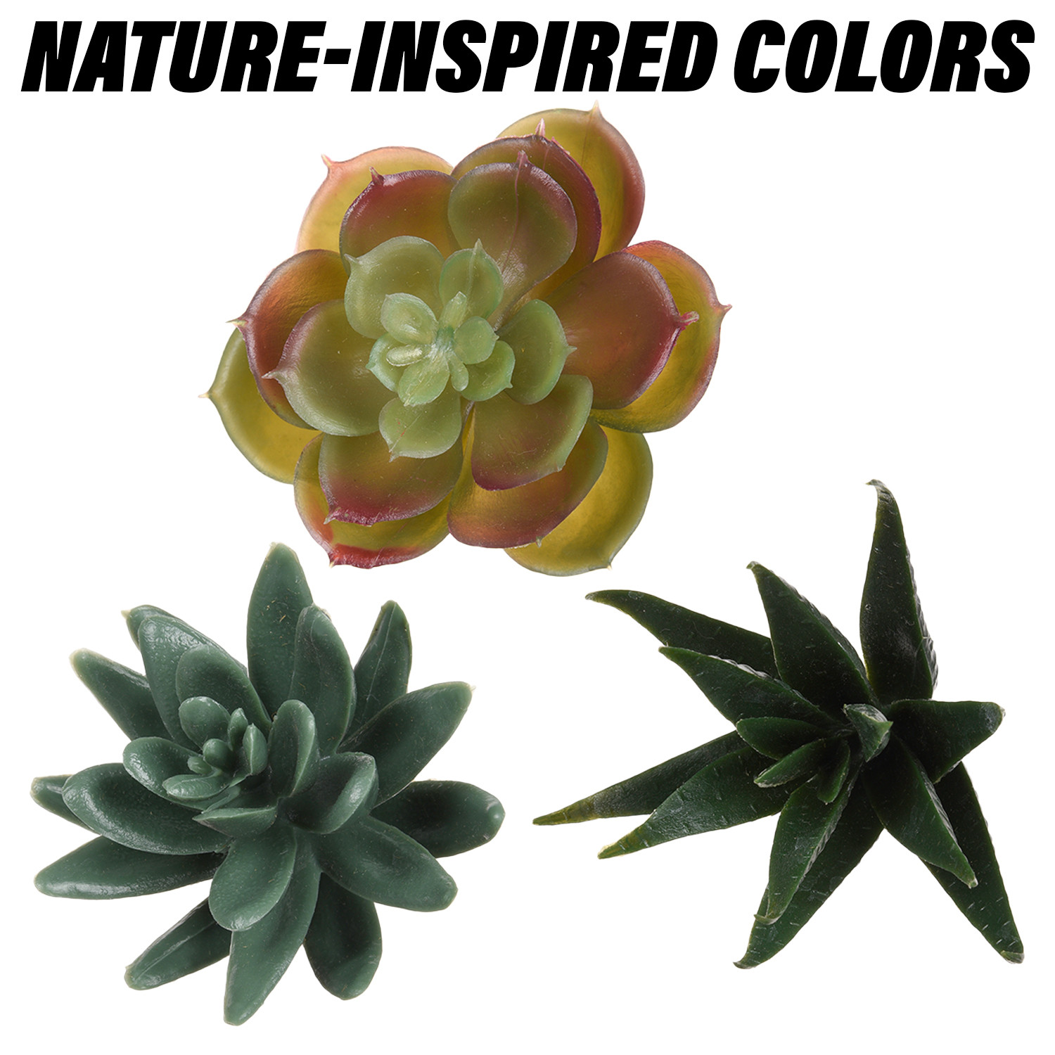 Kuber Industries Flowers Succulent Leaves | Artificial Succulent Leaves for office | Flower Succulent Leaves for Outdoor | Succulent Leaves for Home Décor | Green