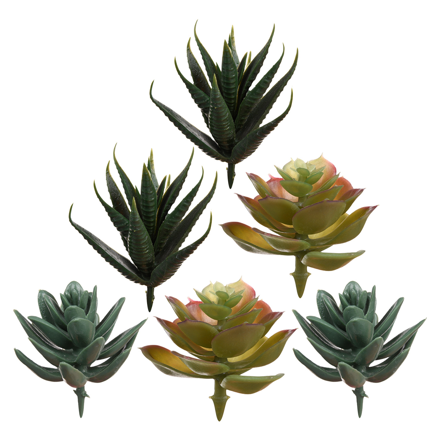 Kuber Industries Flowers Succulent Leaves | Artificial Succulent Leaves for office | Flower Succulent Leaves for Outdoor | Succulent Leaves for Home Décor | Green