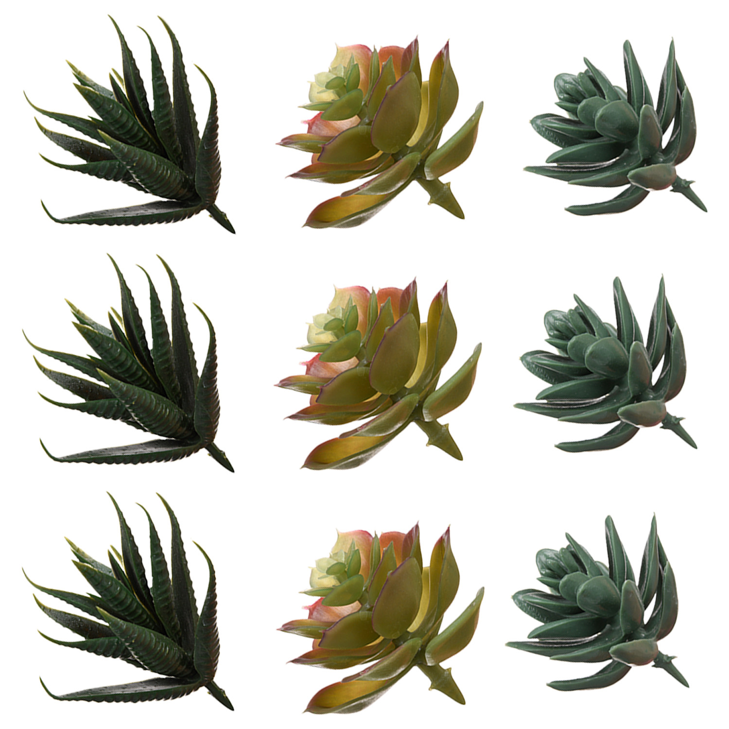 Kuber Industries Flowers Succulent Leaves | Artificial Succulent Leaves for office | Flower Succulent Leaves for Outdoor | Succulent Leaves for Home Décor | Green