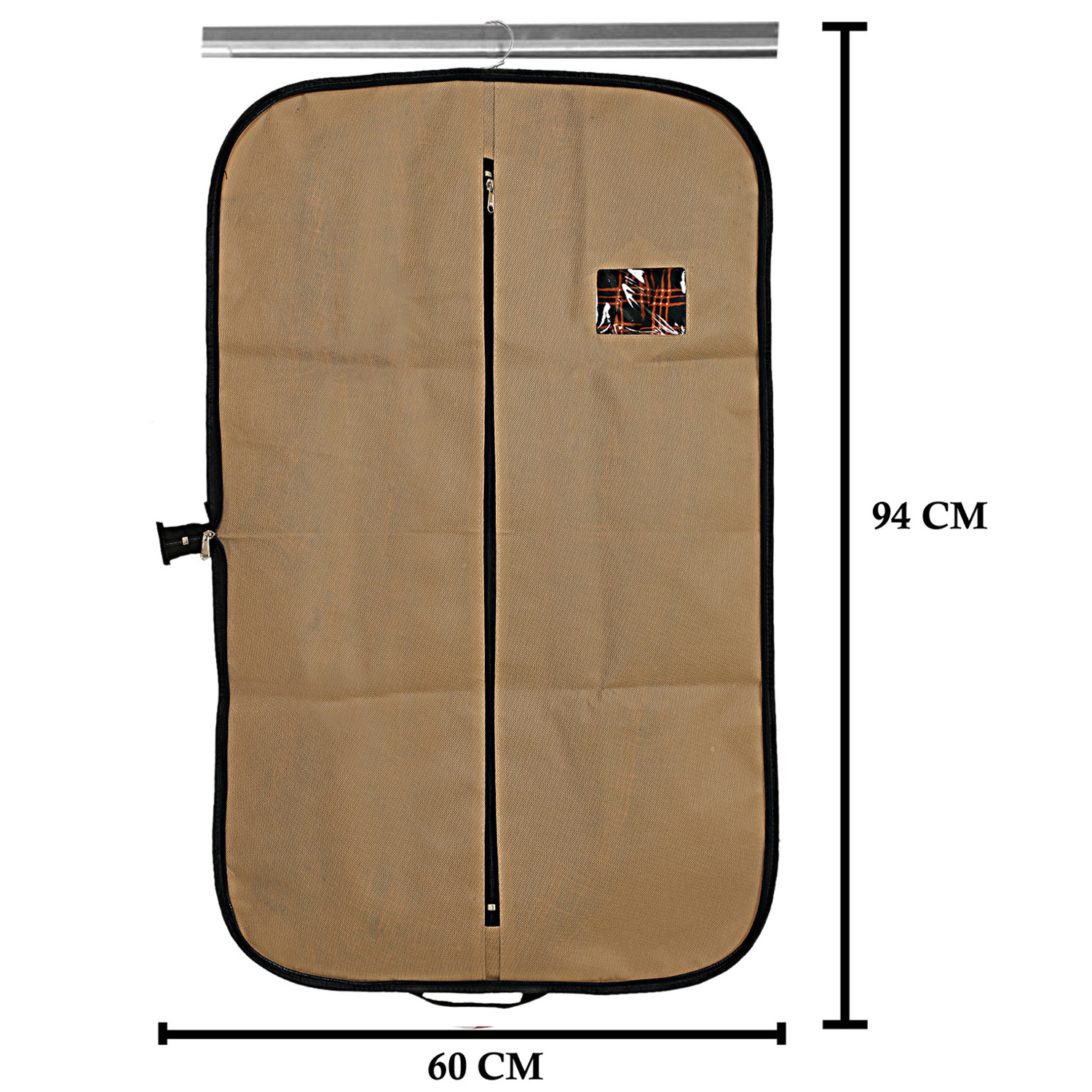 Kuber Industries Foldable Non Woven Men's Coat Blazer Suit Cover (Brown)  -CTKTC41429