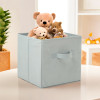 Foldable Storage Box | Multipurpose Storage Organizer For Clothes | Plain Wardrobe Organizer for Book, Stationary &amp; Toys | 11 Inch | Grey