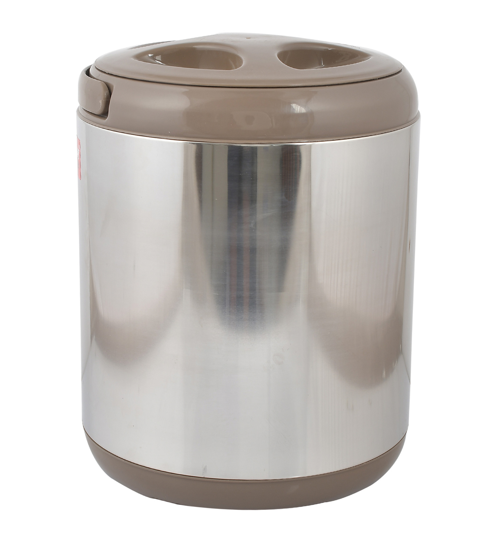 Kuber Industries Food Grade, BPA Free, Insulated Hot & Cold Stainless Steel Water Jug/Camper, 6 Ltrs (Brown)-HS42KUBMART25203