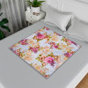 Food Mat | Bedsheet Protector for Home | Bed Server Food Mat | Bed Server Mat | Gulab Mattress Protector for Home | Reversible Food Mat for Kids | Pink