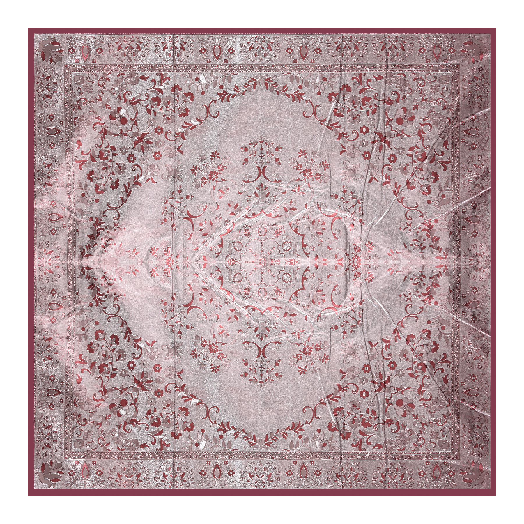 Kuber Industries Food Mat | Bedsheet Protector for Home | Bed Server Food Mat | Bed Server Mat | Shining Mattress Protector for Home | Food Mat for Kids | Maroon