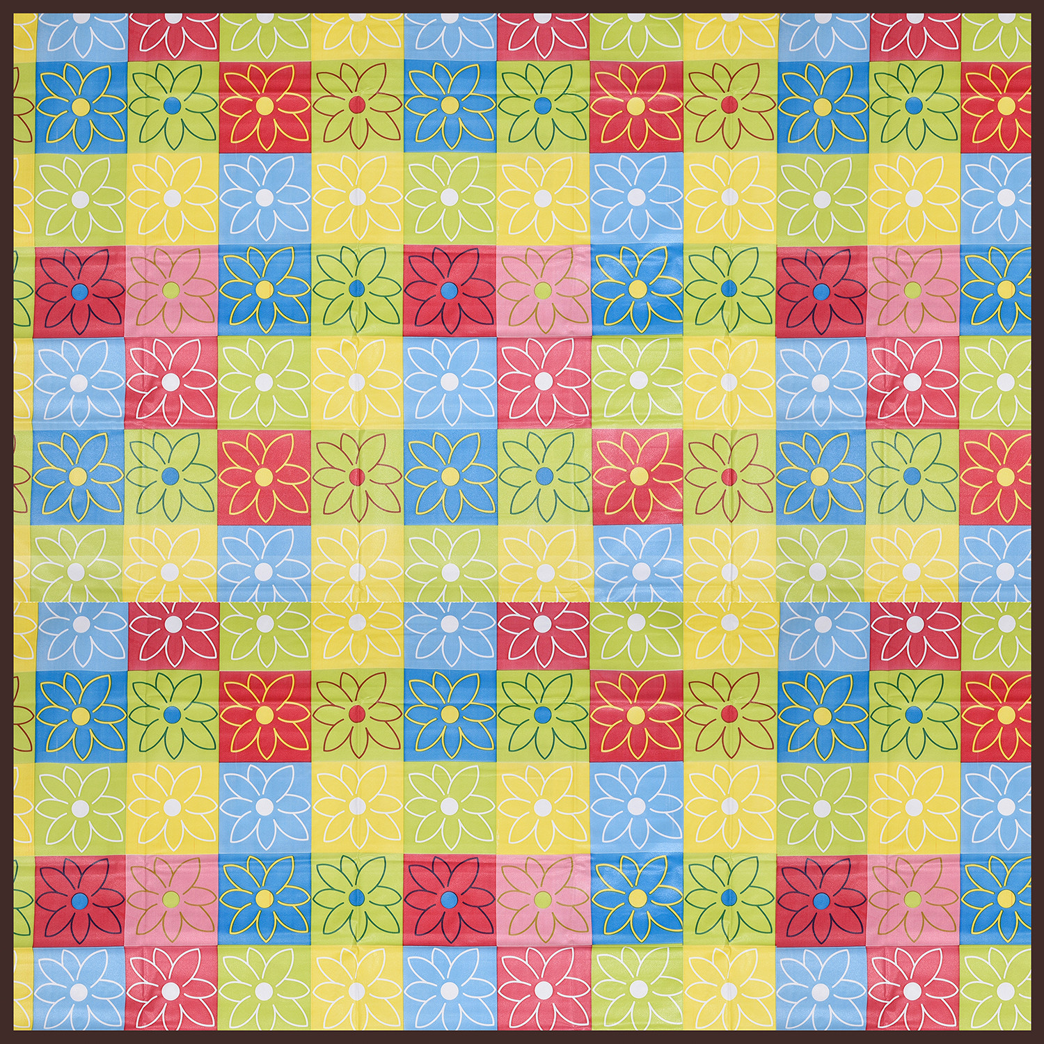 Kuber Industries Food Mat  Bedsheet Protector for Home  Reversible Bed Server Mat  Check-Design Mattress Protector for Home  Food Mat for Kids  92 cm  Yellow