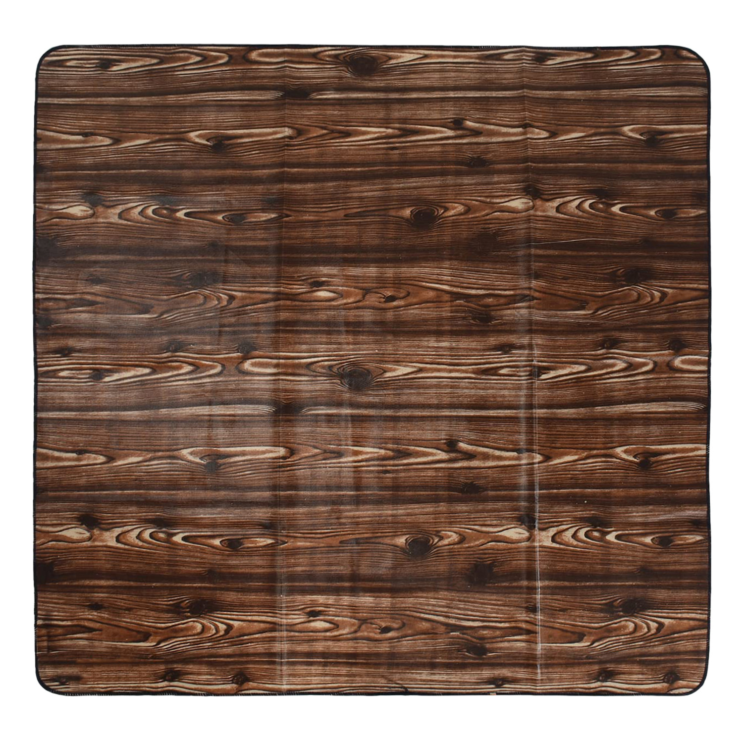 Kuber Industries Food Mat  Wooden Texture Bed Server  Laminated Bed Protector for Home  Bed Server for Bedsheet  36 Inch  Dark Brown