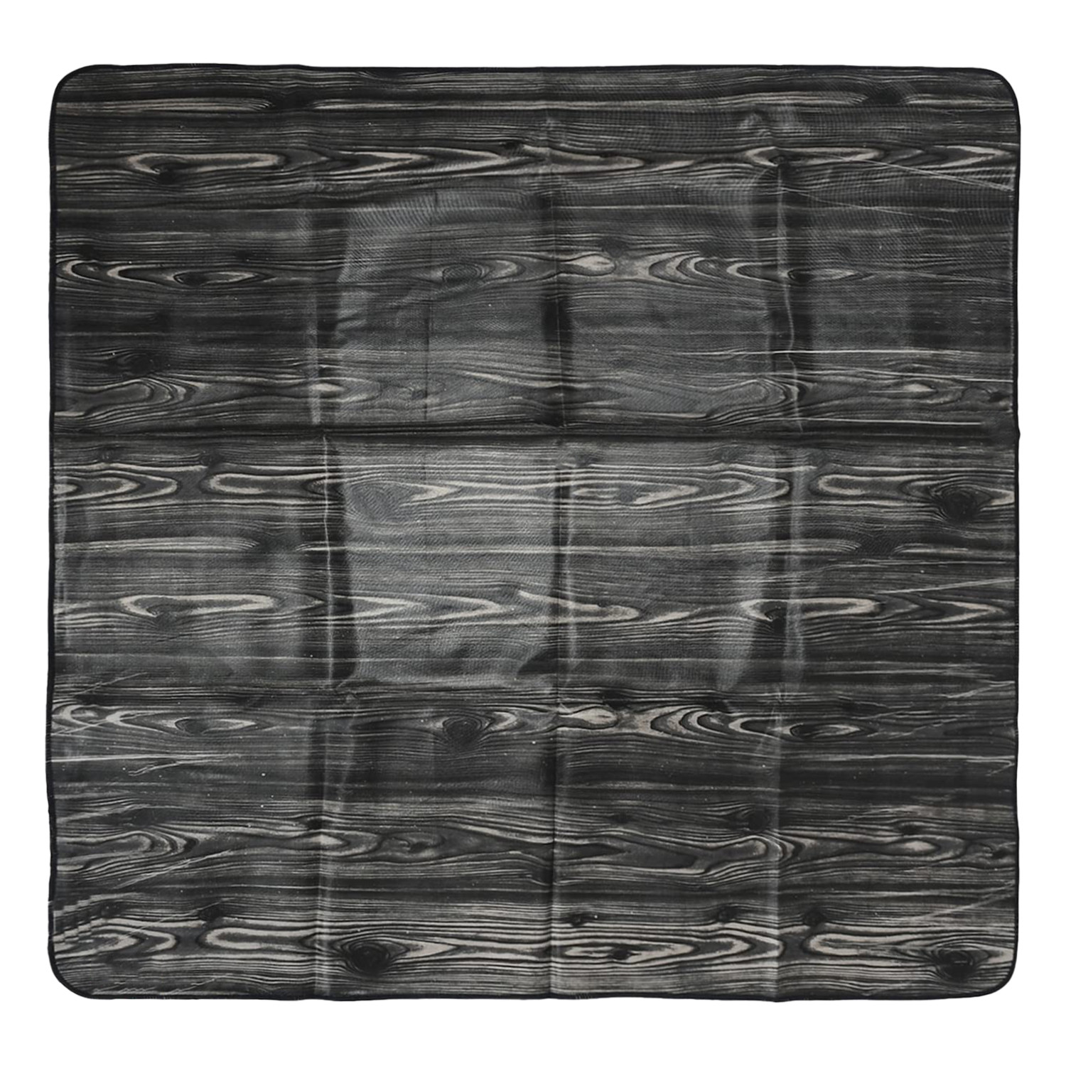 Kuber Industries Food Mat | Wooden Texture Bed Server | Laminated Bed Protector for Home | Bed Server for Bedsheet | 36 Inch | Black
