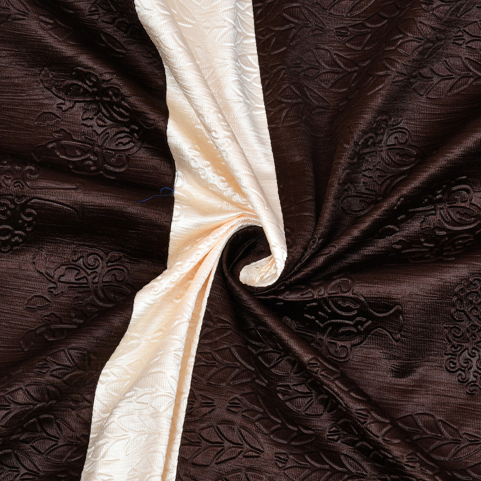 Kuber Industries Forest Printed 7 Feet Door Curtain For Living Room, Bed Room, Kids Room With 8 Eyelet (Brown & Cream)-HS43KUBMART25605