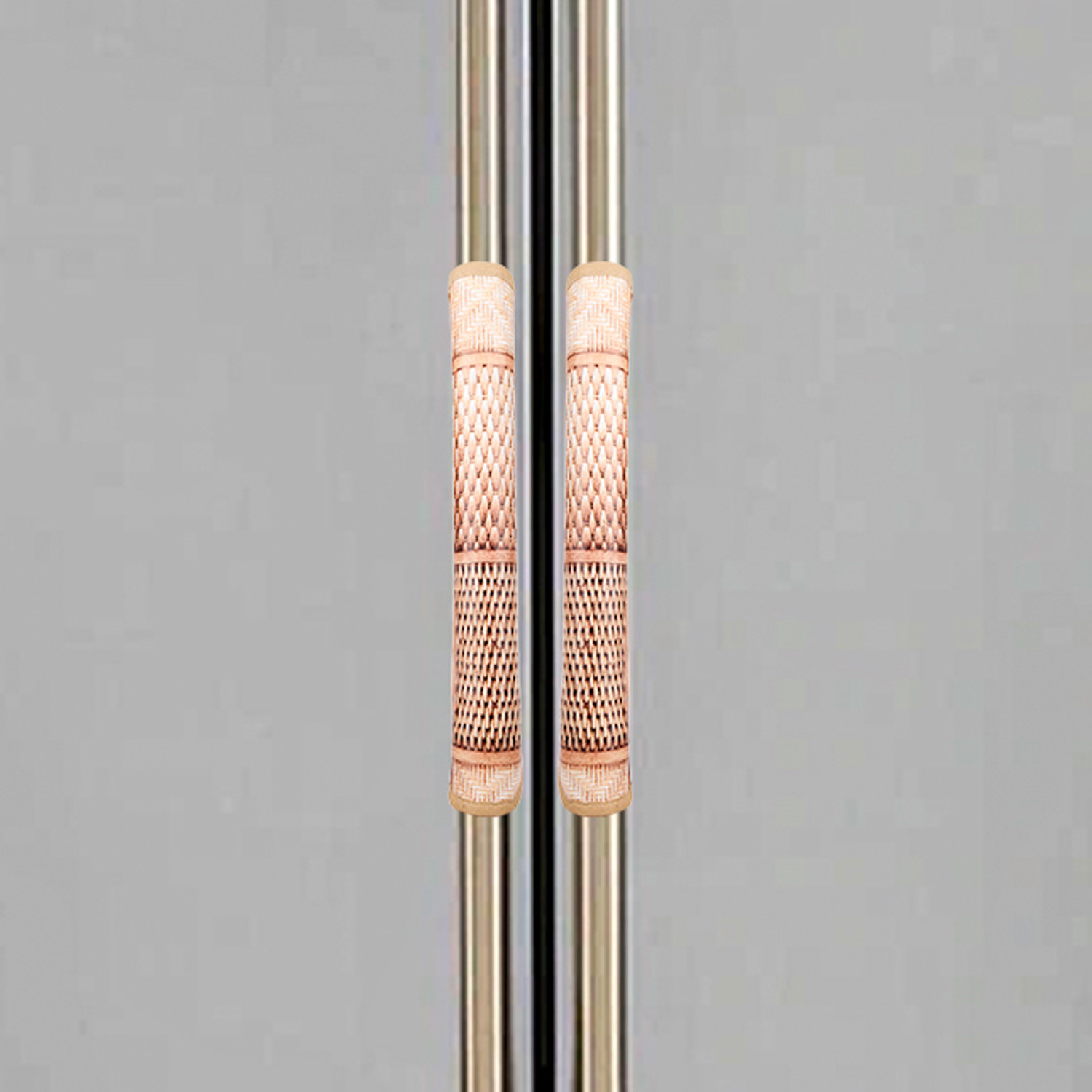 Kuber Industries Fridge Handle Cover  Refrigerator Handle Cover  Fridge Door Handle Protector  Fridge Door Handle Cover  Chatai Fridge Handle Cover  2 Piece Set  Brown