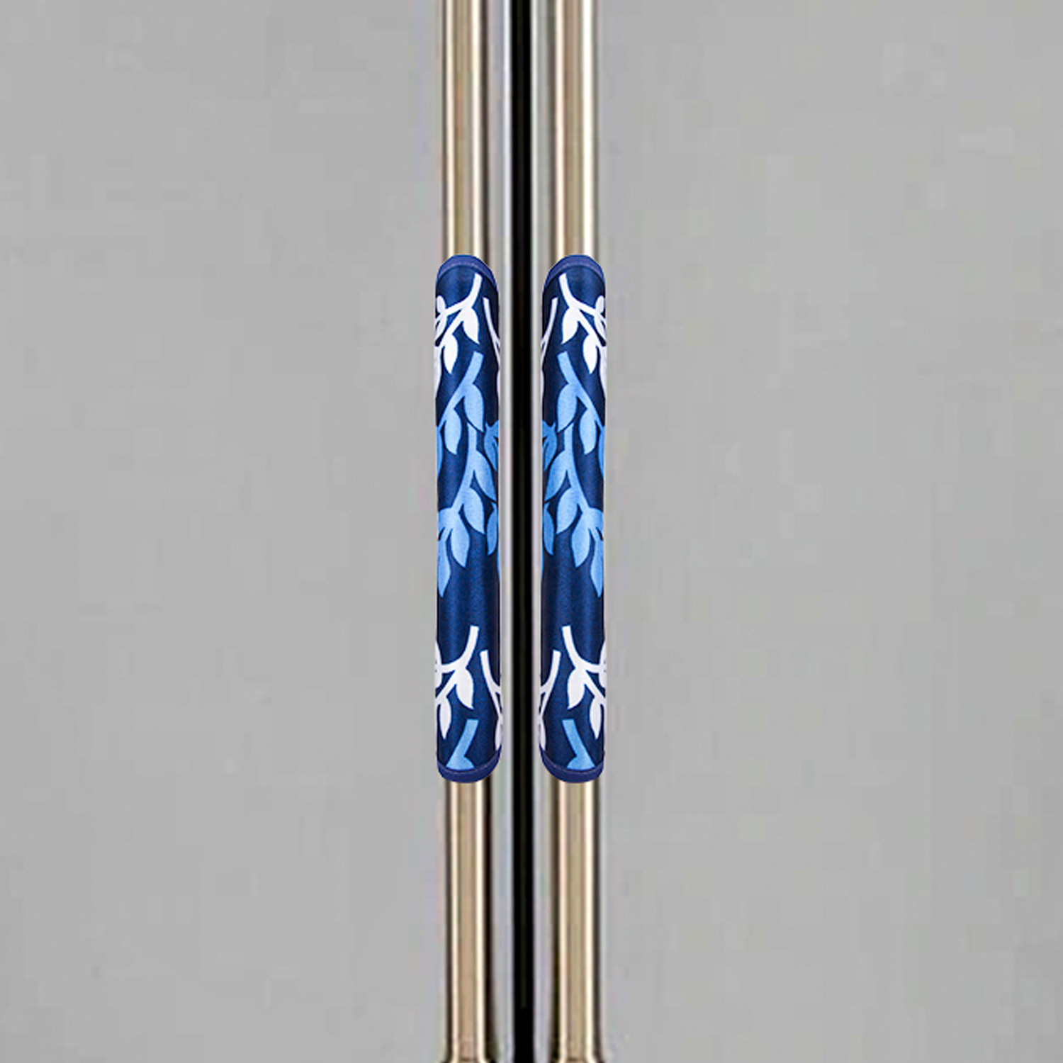 Kuber Industries Fridge Handle Cover  Refrigerator Handle Cover  Fridge Door Handle Protector  Fridge Door Handle Cover  Leaf Kniting Fridge Handle Cover  2 Piece Set  Blue