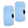 Kuber Industries Fridge Handle Cover | Refrigerator Handle Cover | Fridge Door Handle Protector | Fridge Door Handle Cover | Barik Check Fridge Handle Cover | 2 Piece Set | Blue