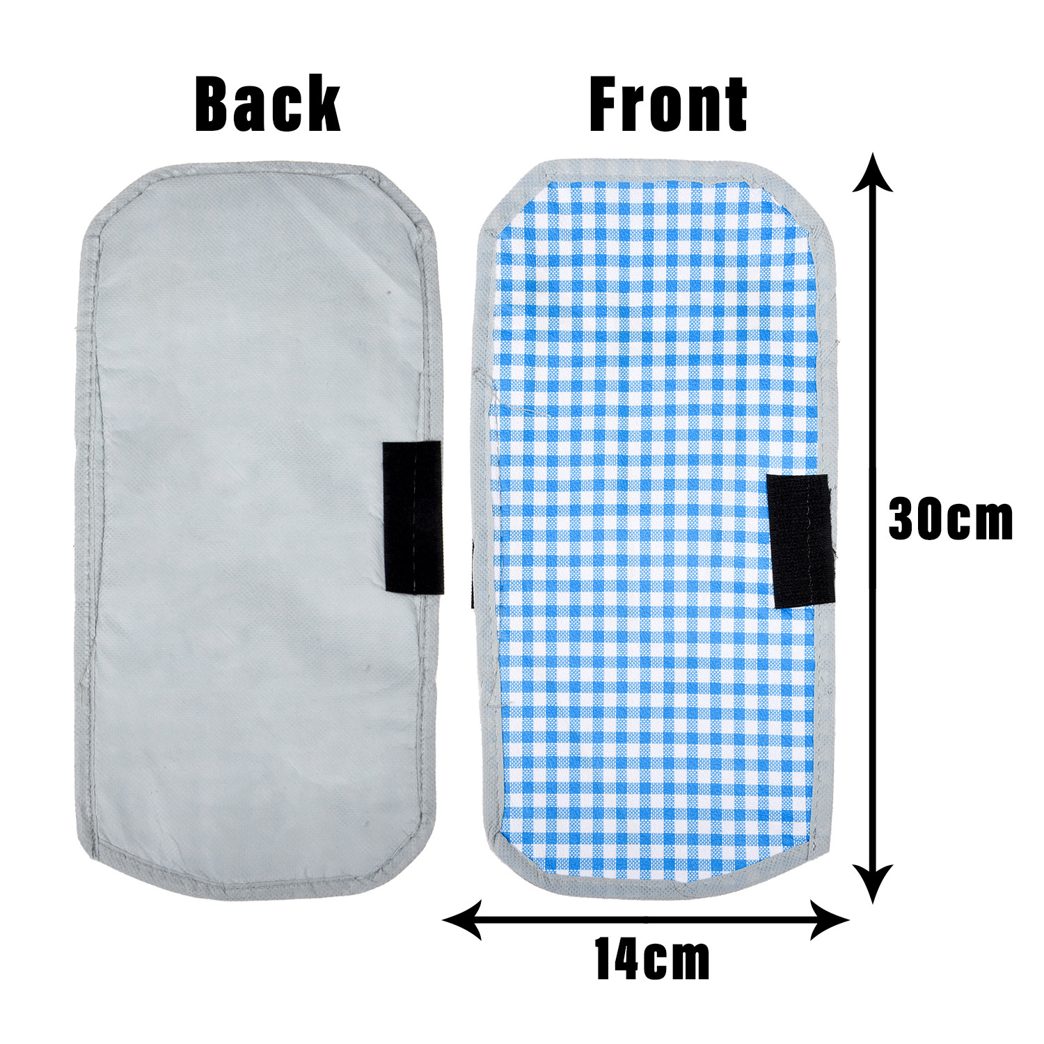 Kuber Industries Fridge Handle Cover | Refrigerator Handle Cover | Fridge Door Handle Protector | Fridge Door Handle Cover | Barik Check Fridge Handle Cover | 2 Piece Set | Blue