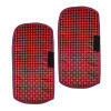 Kuber Industries Fridge Handle Cover | Refrigerator Handle Cover | Fridge Door Handle Protector | Fridge Door Handle Cover | Barik Check Fridge Handle Cover | 2 Piece Set | Maroon