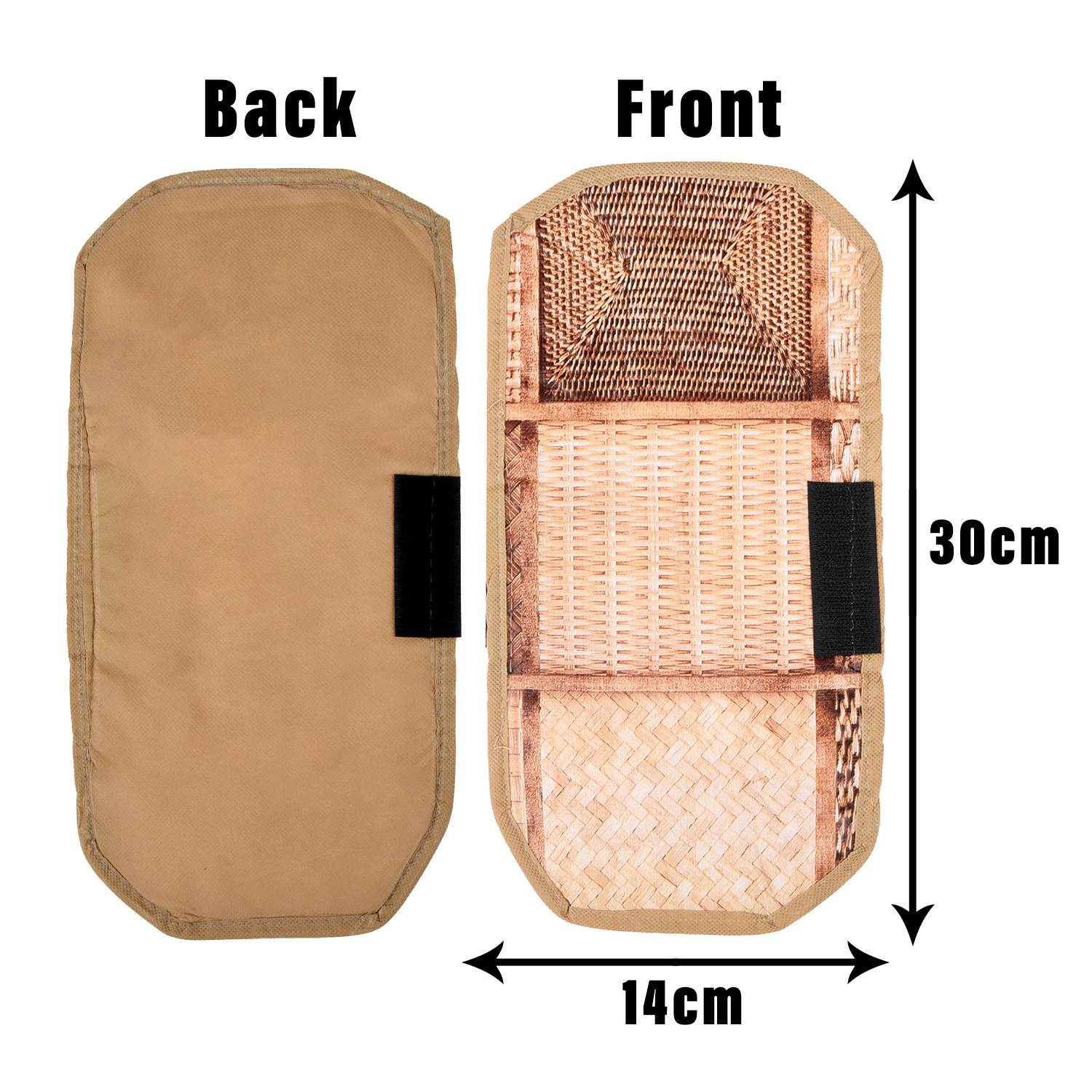 Kuber Industries Fridge Handle Cover | Refrigerator Handle Cover | Fridge Door Handle Protector | Fridge Door Handle Cover | Chatai Fridge Handle Cover | 2 Piece Set | Brown