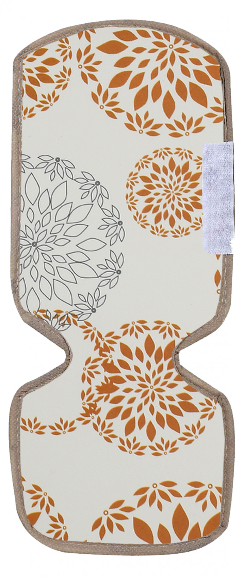 Kuber Industries Fridge Organiser Set, (3 pcs Fridge Mat, 2 pcs Fridge Handle Cover, 1 Fridge Top Cover), Rangoli, White