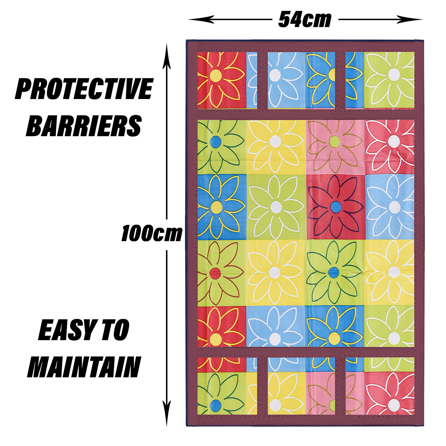Kuber Industries Fridge Top Cover | Fridge Top Cover with Pockets | Refrigerator Top Cover for Kitchen | Fridge Top Cover with 6 Utility Pockets | Check Fridge Top Cover | Yellow