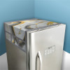 Fridge Top Cover | Kitchen Refrigerator Top Cover | Dust-Proof Fridge Top Cover | Waterproof Fridge Top Cover | Fridge Top Cover with 6 Utility Pockets | Golden Marvel Design | Grey