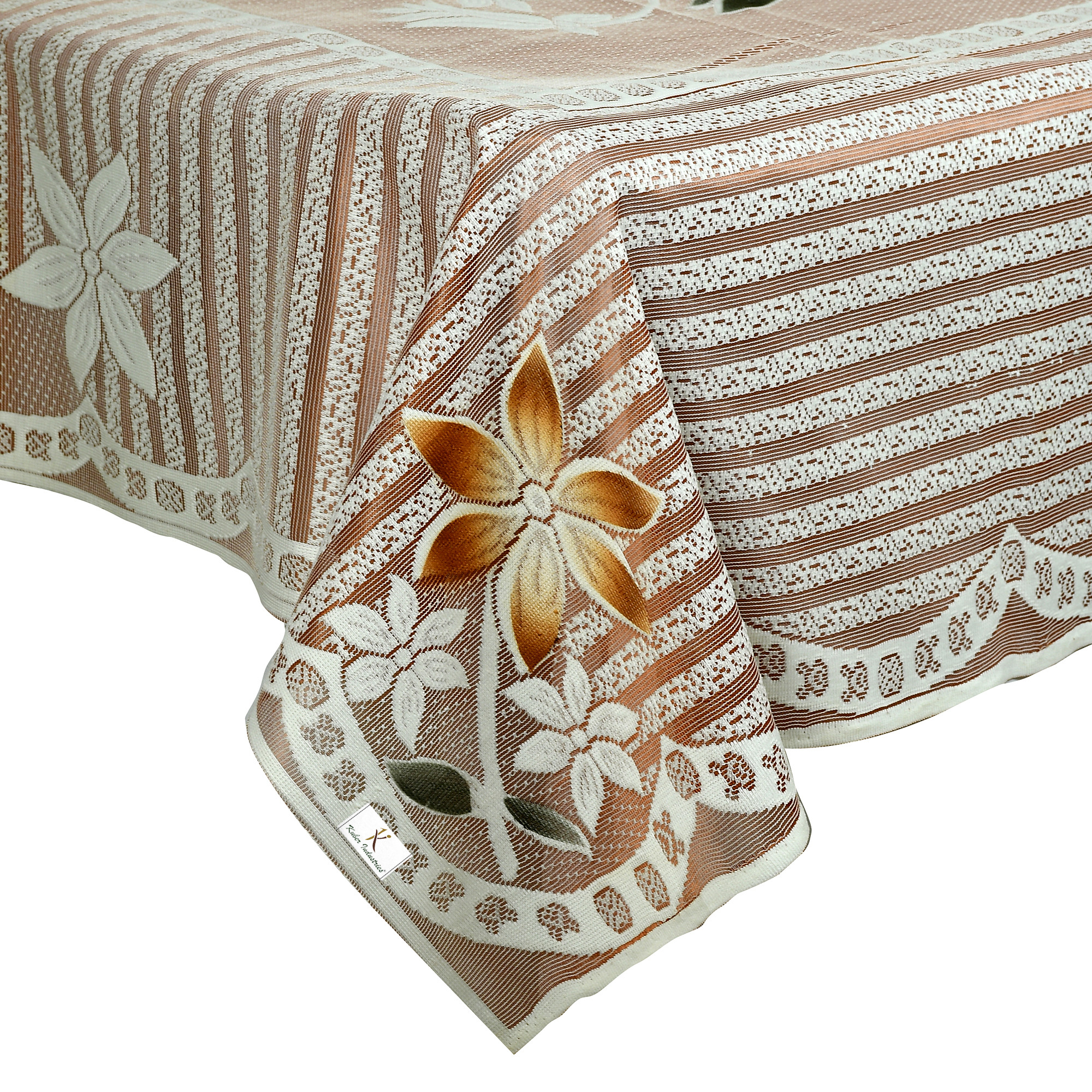 Kuber Industries Fruit Print Cotton 6 Seater Dining Table Cover 60