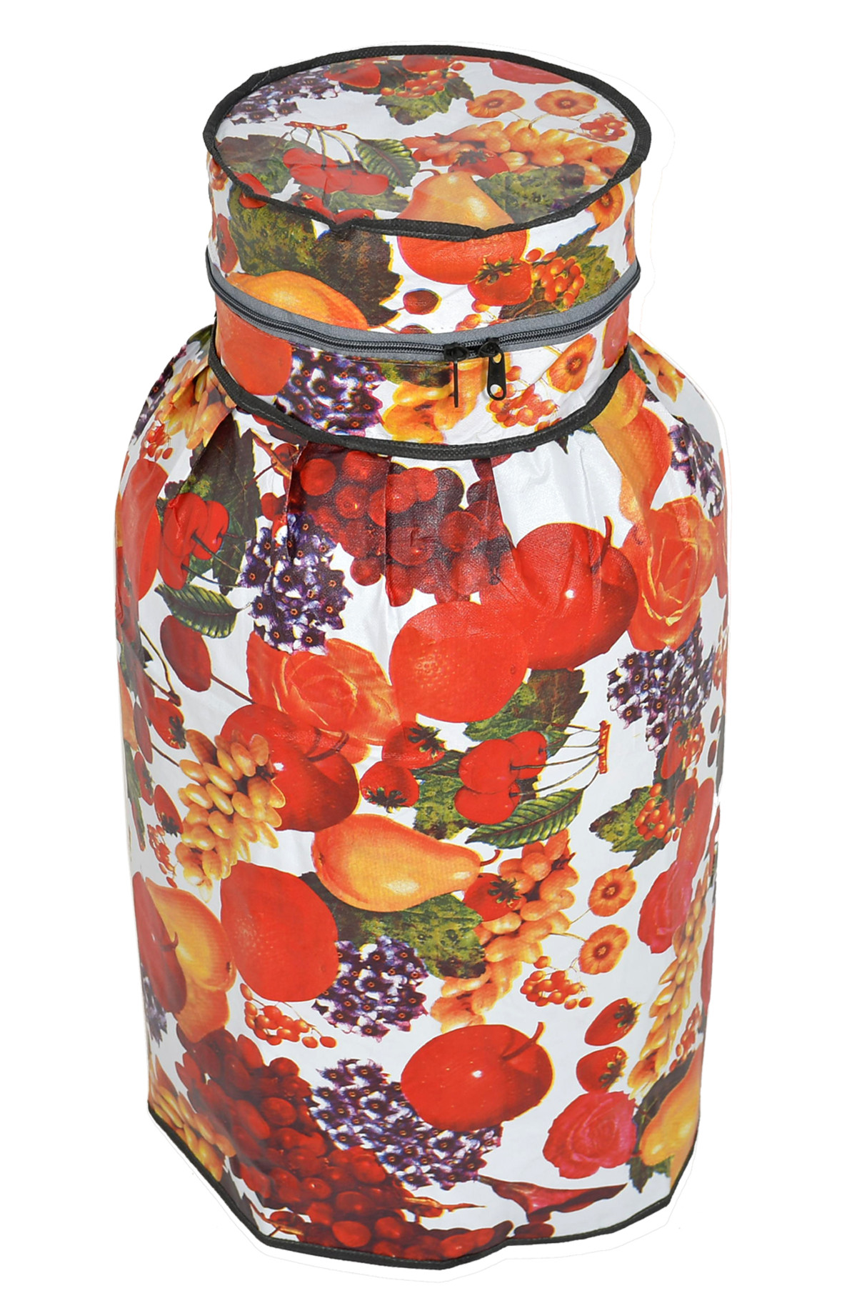 Kuber Industries Fruit Printed PVC Lpg Gas Cylinder Cover (Multicolour)-HS43KUBMART25617