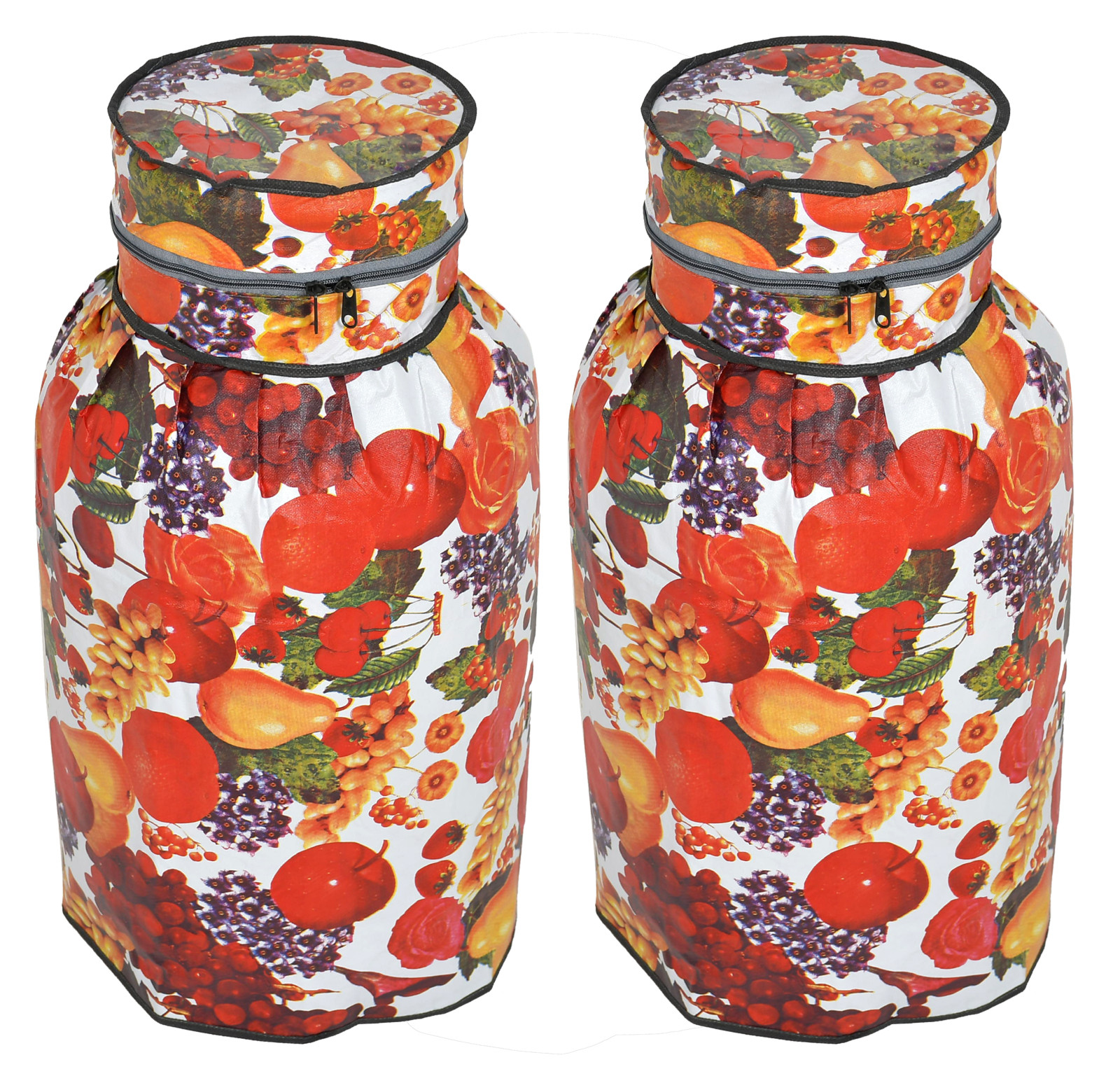 Kuber Industries Fruit Printed PVC Lpg Gas Cylinder Cover (Multicolour)-HS43KUBMART25617