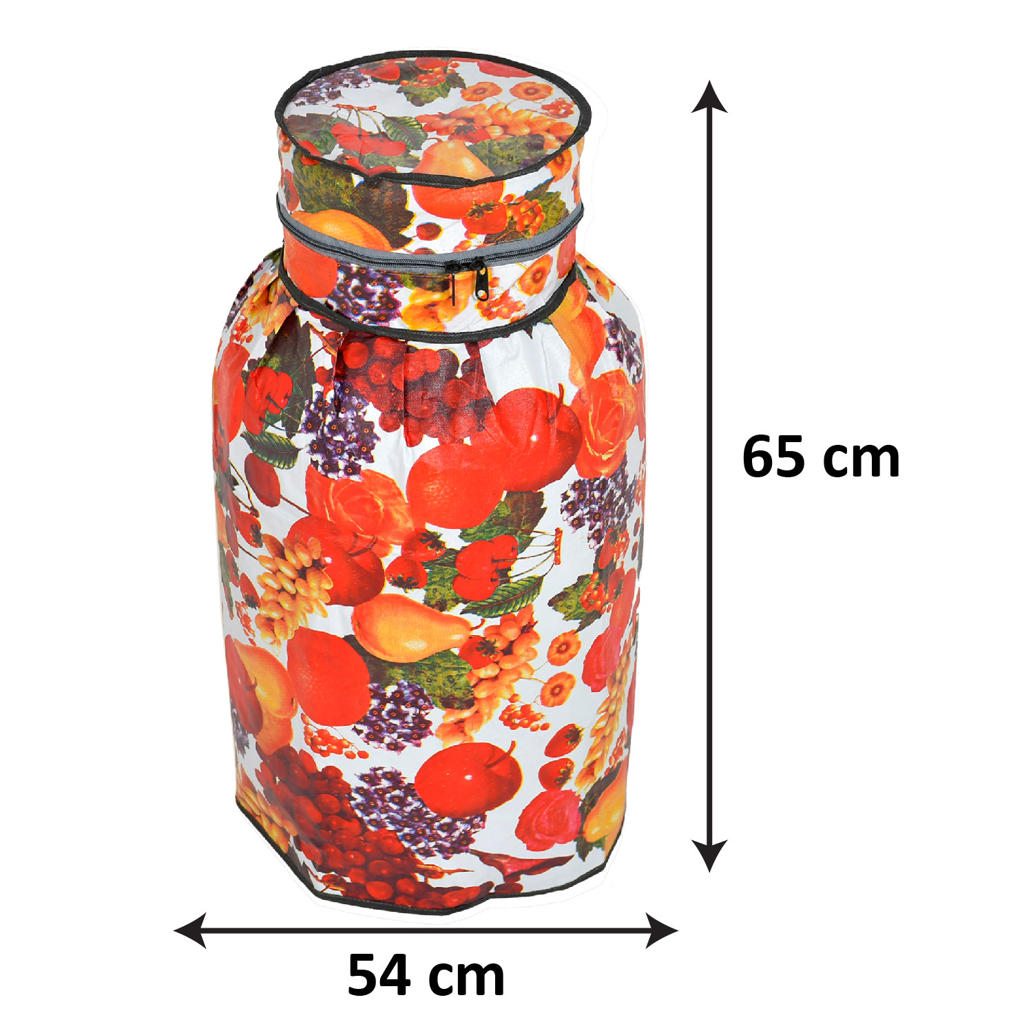 Kuber Industries Fruit Printed Stain/Dust/Water Proof PVC Lpg Gas Cylinder Cover (Multicolour)-HS43KUBMART25618