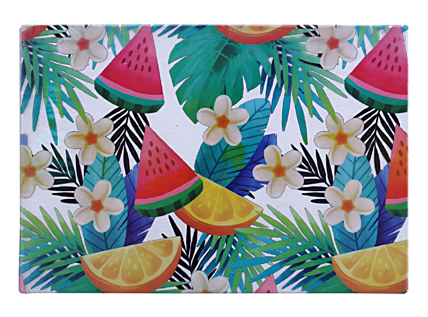 Kuber Industries Fruits Print PVC Waterproof & Washable Refrigerator|Fridge Placemats For Home & Kitchen Set of 6 (Transparent)