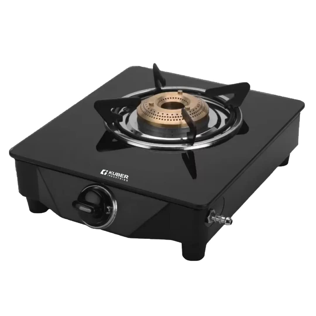 Kuber Industries Gas Stove 1 Burner|Wobble Free Pan Support Stand|Break Resistant|Compact & User-Friendly Design
