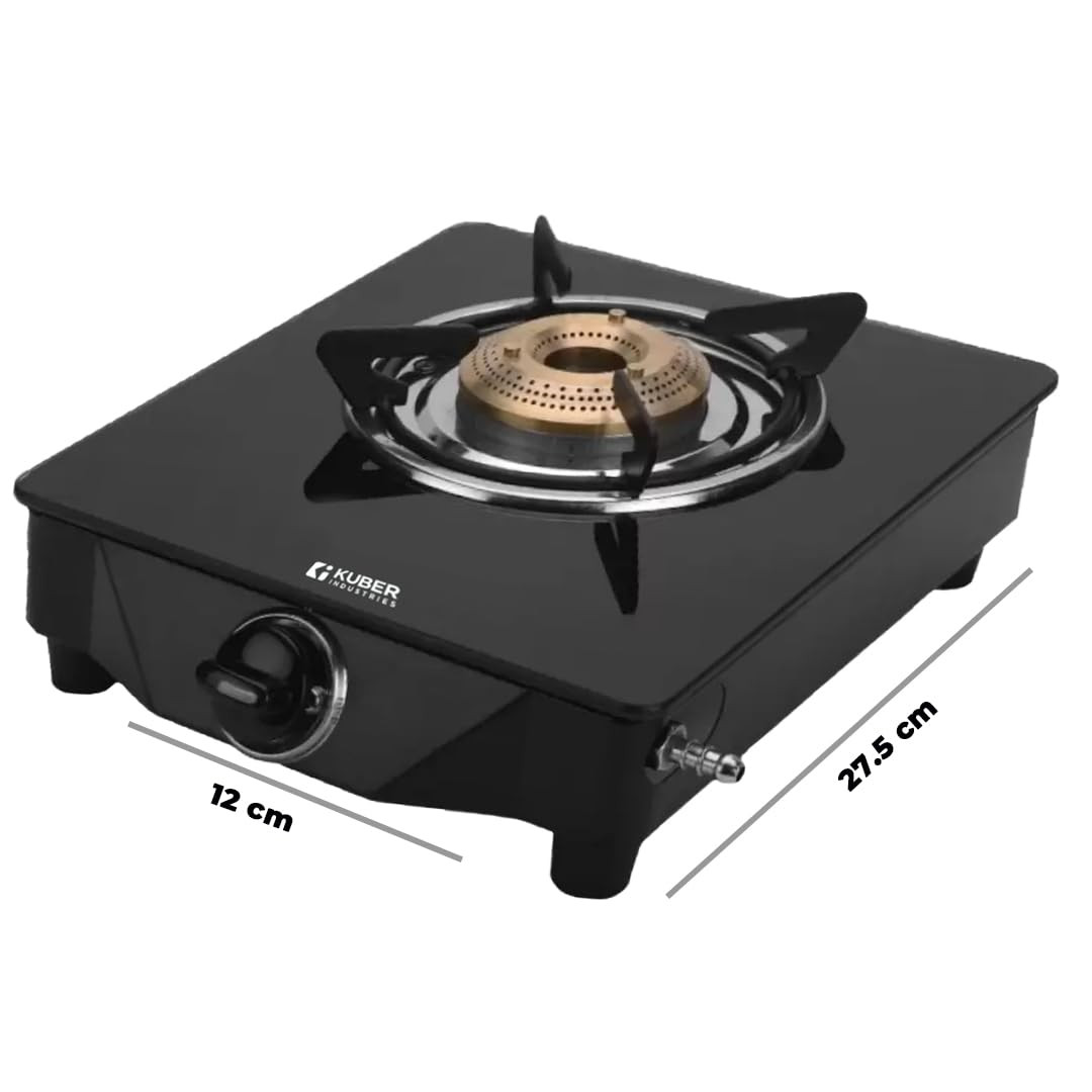 Kuber Industries Gas Stove 1 Burner|Wobble Free Pan Support Stand|Break Resistant|Compact & User-Friendly Design
