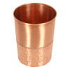 Kuber Industries Glasses | Copper Drinking Water Glass | Serving Water Glasses | Lower Hammered Copper Glass Tumbler for Kitchen &amp; Health Benefits | Copper